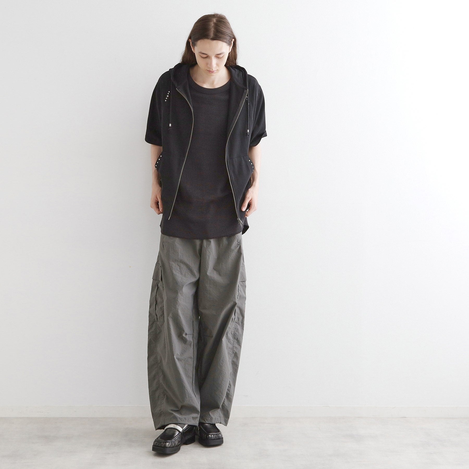 ティーケー タケオ キクチ tk.TAKEO KIKUCHI バギーバレルカーゴパンツ （チャコールグレー(014)） チャコールグレー(014)