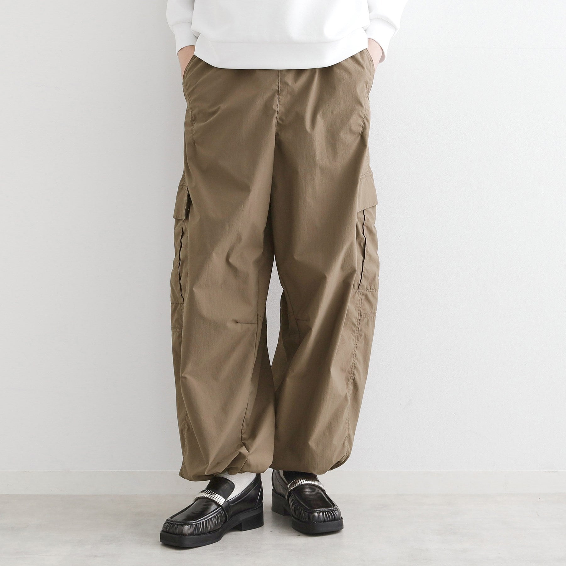 ティーケー タケオ キクチ tk.TAKEO KIKUCHI バギーバレルカーゴパンツ （チャコールグレー(014)） チャコールグレー(014)
