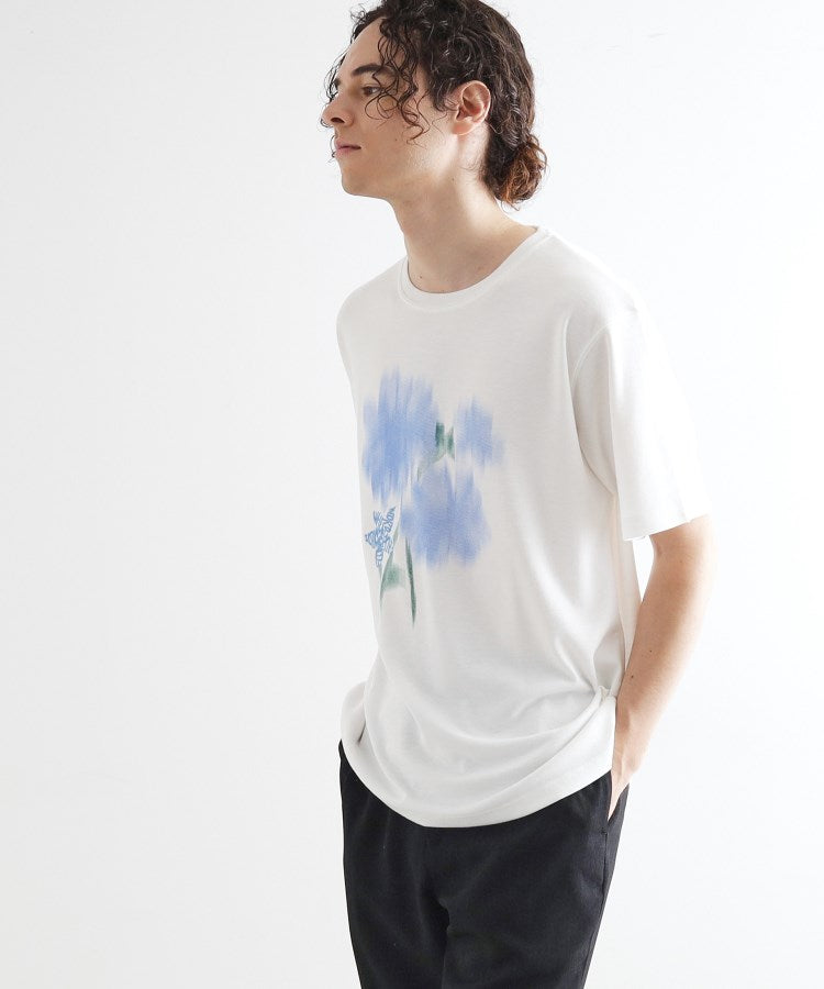 ティーケー タケオ キクチ tk.TAKEO KIKUCHI ボカシフラワーTシャツ （ブラック(019)） ブラック(019)