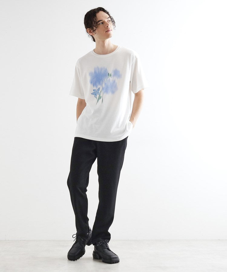 ティーケー タケオ キクチ tk.TAKEO KIKUCHI ボカシフラワーTシャツ （ブラック(019)） ブラック(019)