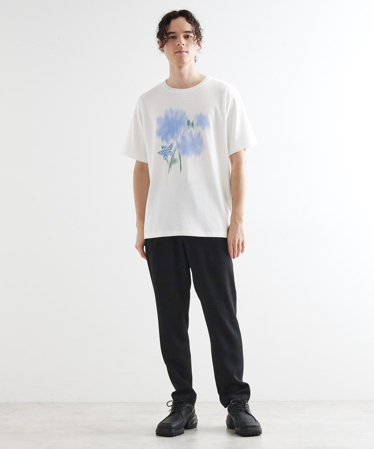 ティーケー タケオ キクチ tk.TAKEO KIKUCHI ボカシフラワーTシャツ （ブラック(019)） ブラック(019)