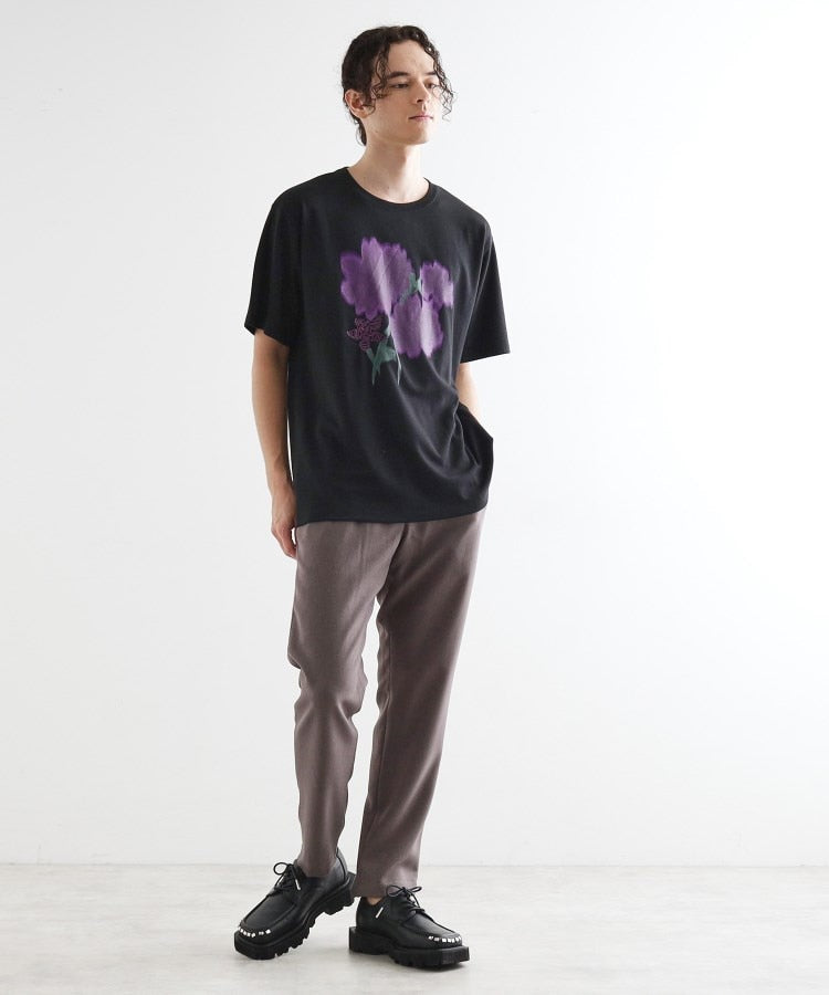 ティーケー タケオ キクチ tk.TAKEO KIKUCHI ボカシフラワーTシャツ （ブラック(019)） ブラック(019)