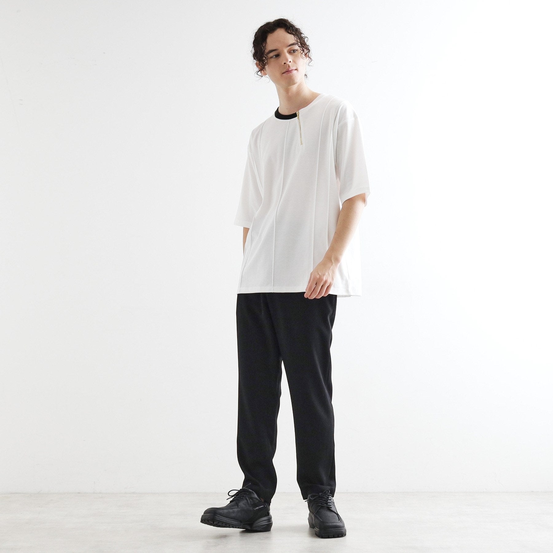 ティーケー タケオ キクチ tk.TAKEO KIKUCHI ストライプタックTシャツ （ホワイト(001)） ホワイト(001)