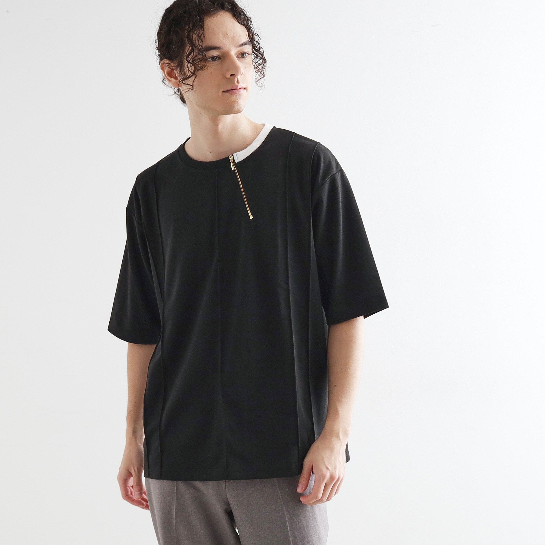 ティーケー タケオ キクチ tk.TAKEO KIKUCHI ストライプタックTシャツ （ホワイト(001)） ホワイト(001)