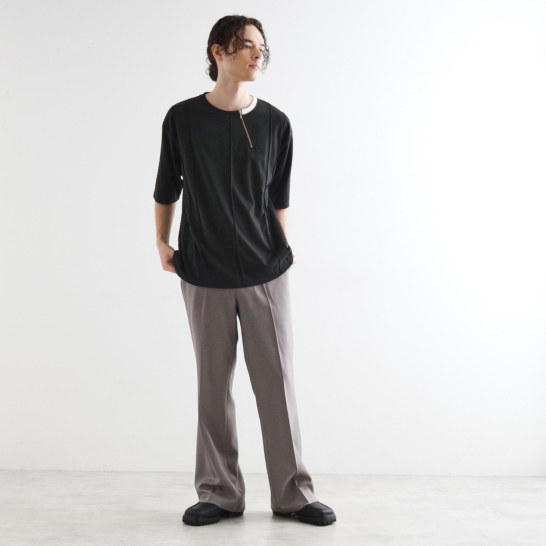 ティーケー タケオ キクチ tk.TAKEO KIKUCHI ストライプタックTシャツ （ホワイト(001)） ホワイト(001)