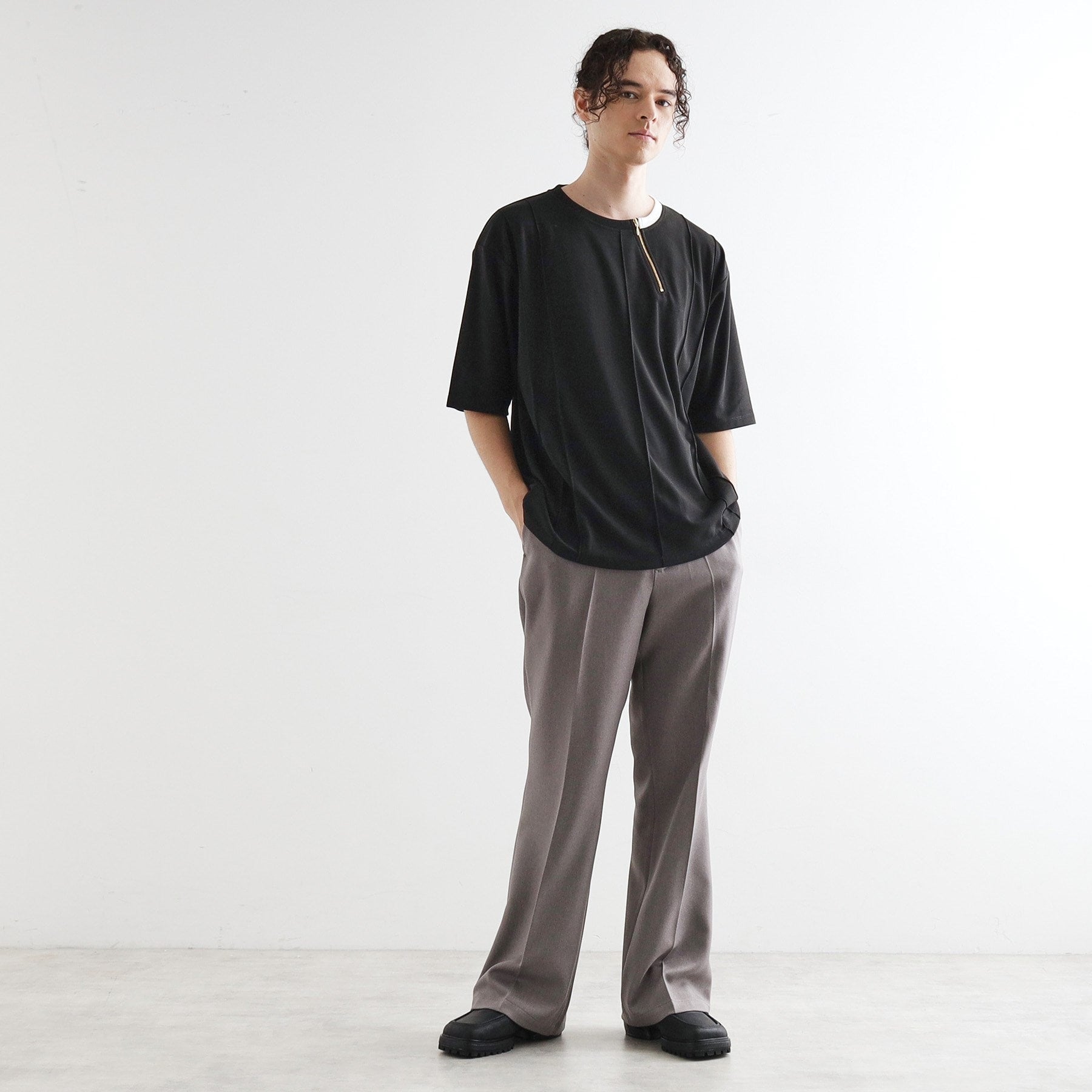 ティーケー タケオ キクチ tk.TAKEO KIKUCHI ストライプタックTシャツ （ホワイト(001)） ホワイト(001)