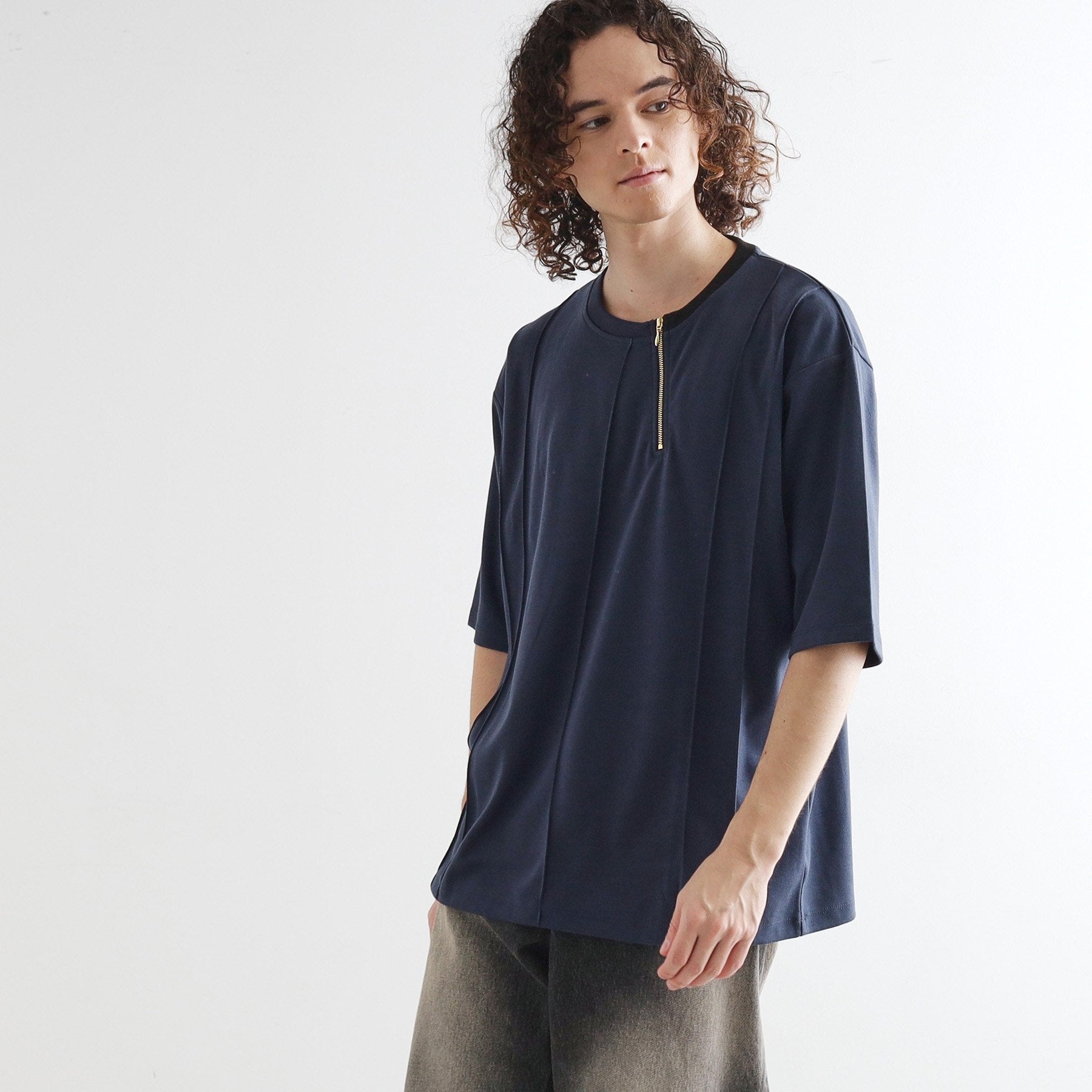 ティーケー タケオ キクチ tk.TAKEO KIKUCHI ストライプタックTシャツ （ホワイト(001)） ホワイト(001)