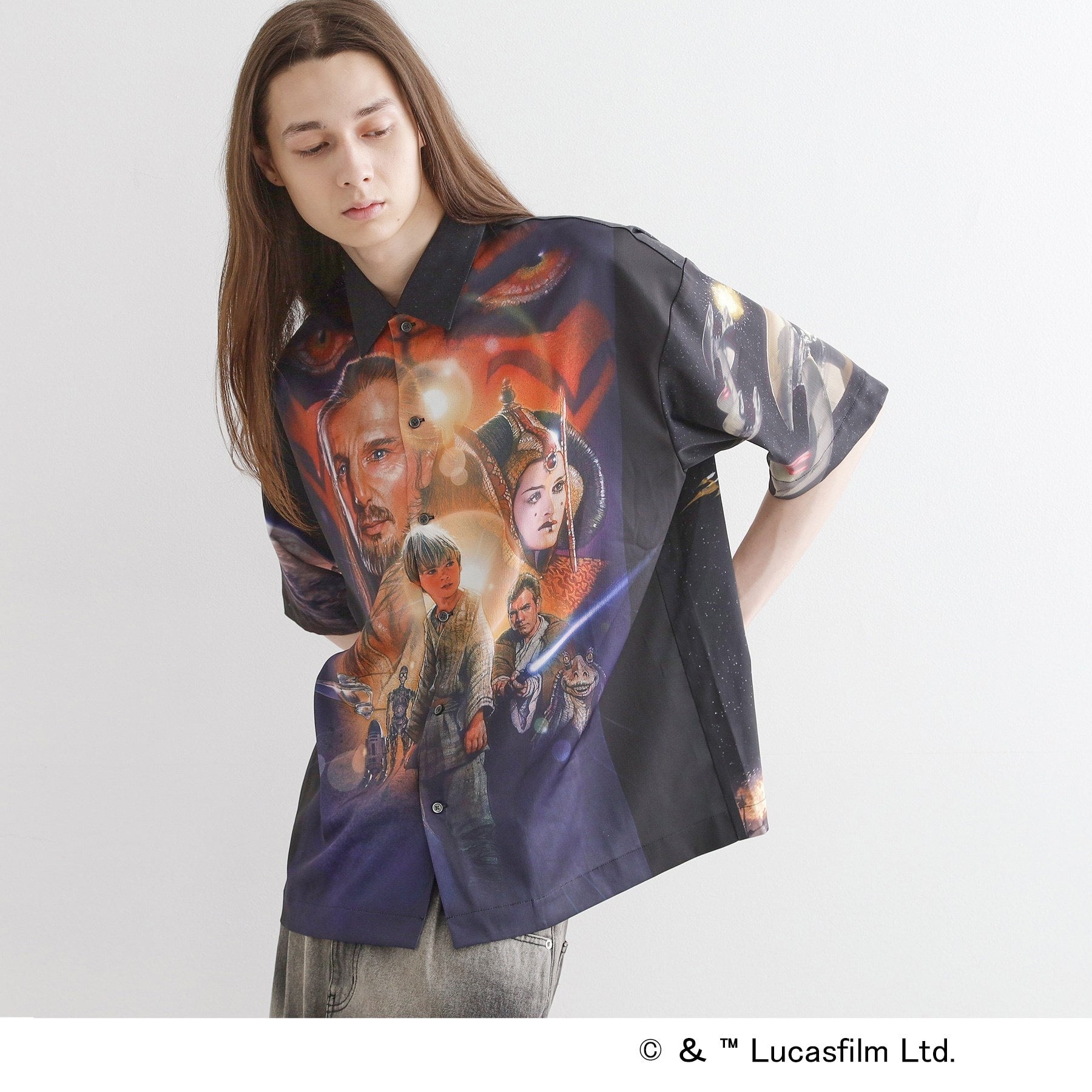 ティーケー タケオ キクチ tk.TAKEO KIKUCHI 【STAR WARS】Capsule Collection 2WAY半袖シャツ （サックスブルー(490)） サックスブルー(490)