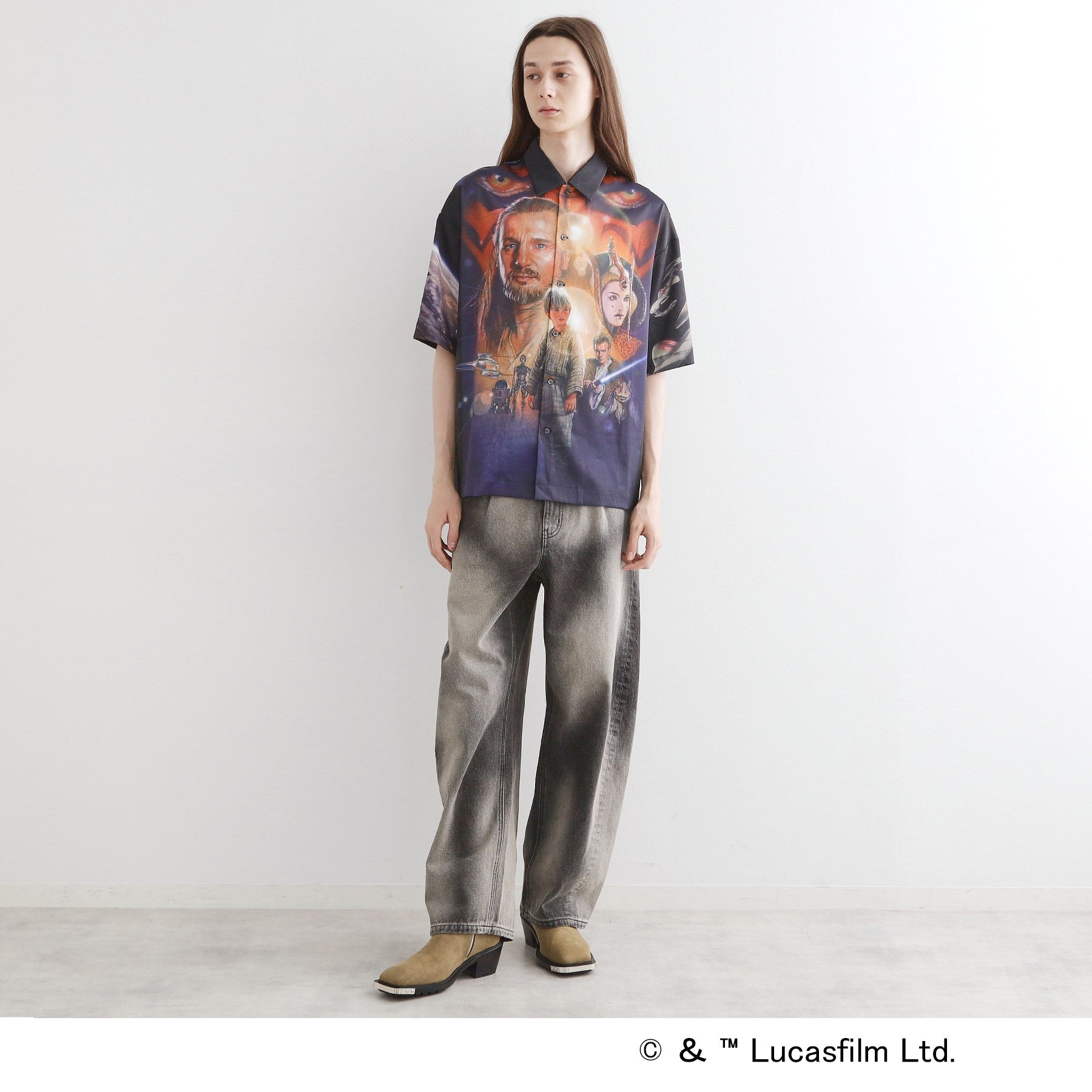 ティーケー タケオ キクチ tk.TAKEO KIKUCHI 【STAR WARS】Capsule Collection 2WAY半袖シャツ （サックスブルー(490)） サックスブルー(490)