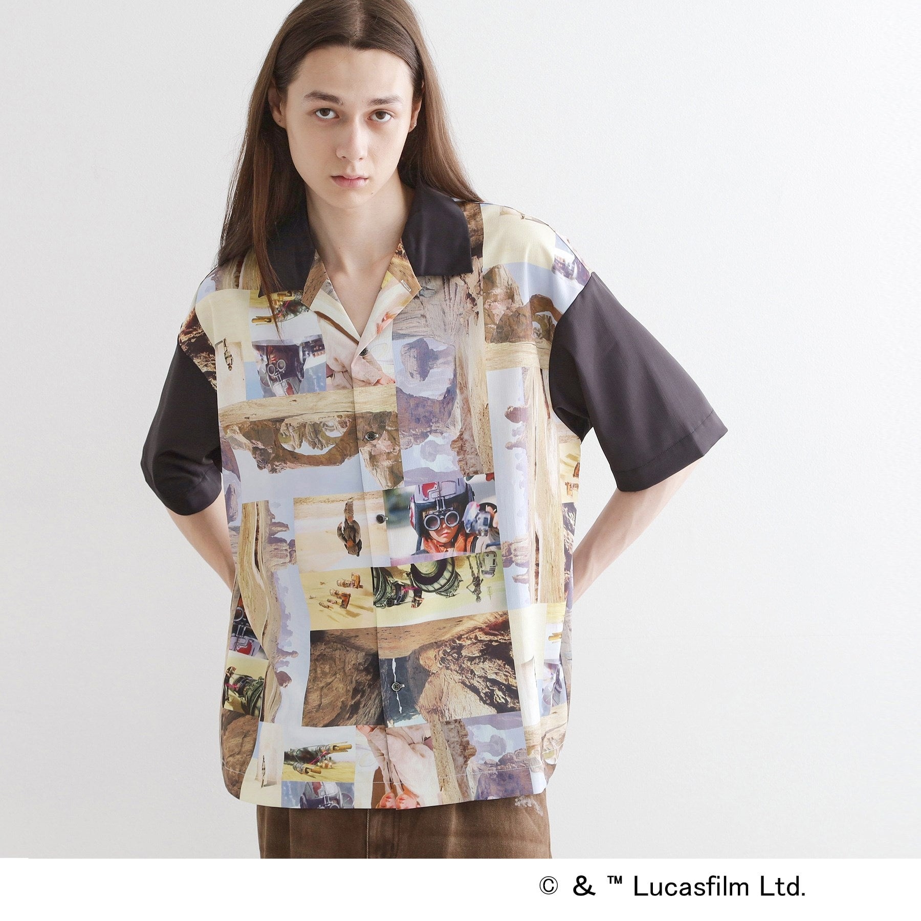 ティーケー タケオ キクチ tk.TAKEO KIKUCHI 【STAR WARS】Capsule Collection 2WAY半袖シャツ （サックスブルー(490)） サックスブルー(490)