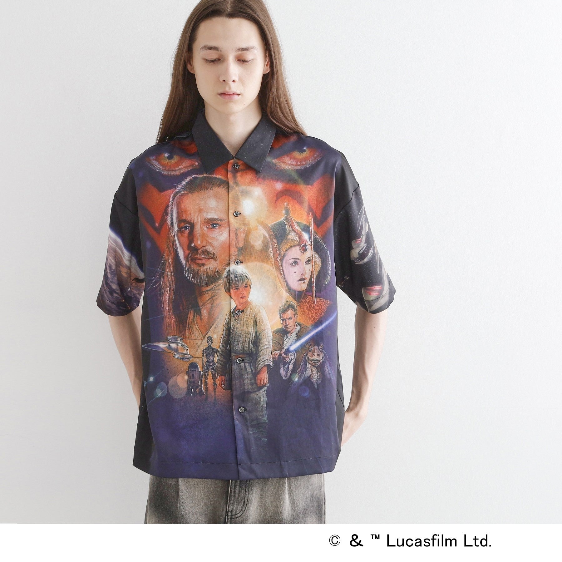 ティーケー タケオ キクチ tk.TAKEO KIKUCHI 【STAR WARS】Capsule Collection 2WAY半袖シャツ （ブラック(419)） ブラック(419)