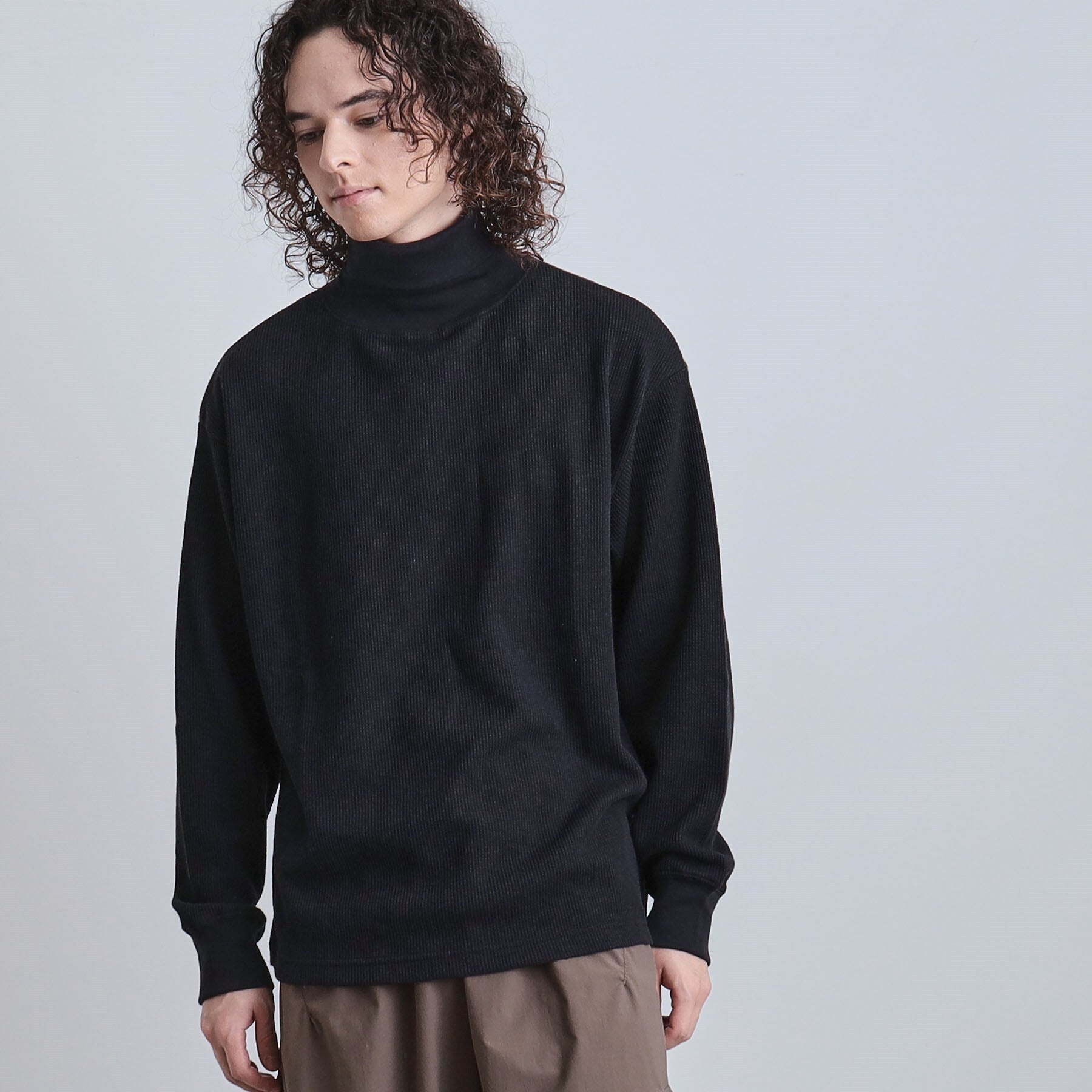 ティーケー タケオ キクチ tk.TAKEO KIKUCHI ワッフルタートルカットソー （ブラック(019)） ブラック(019)