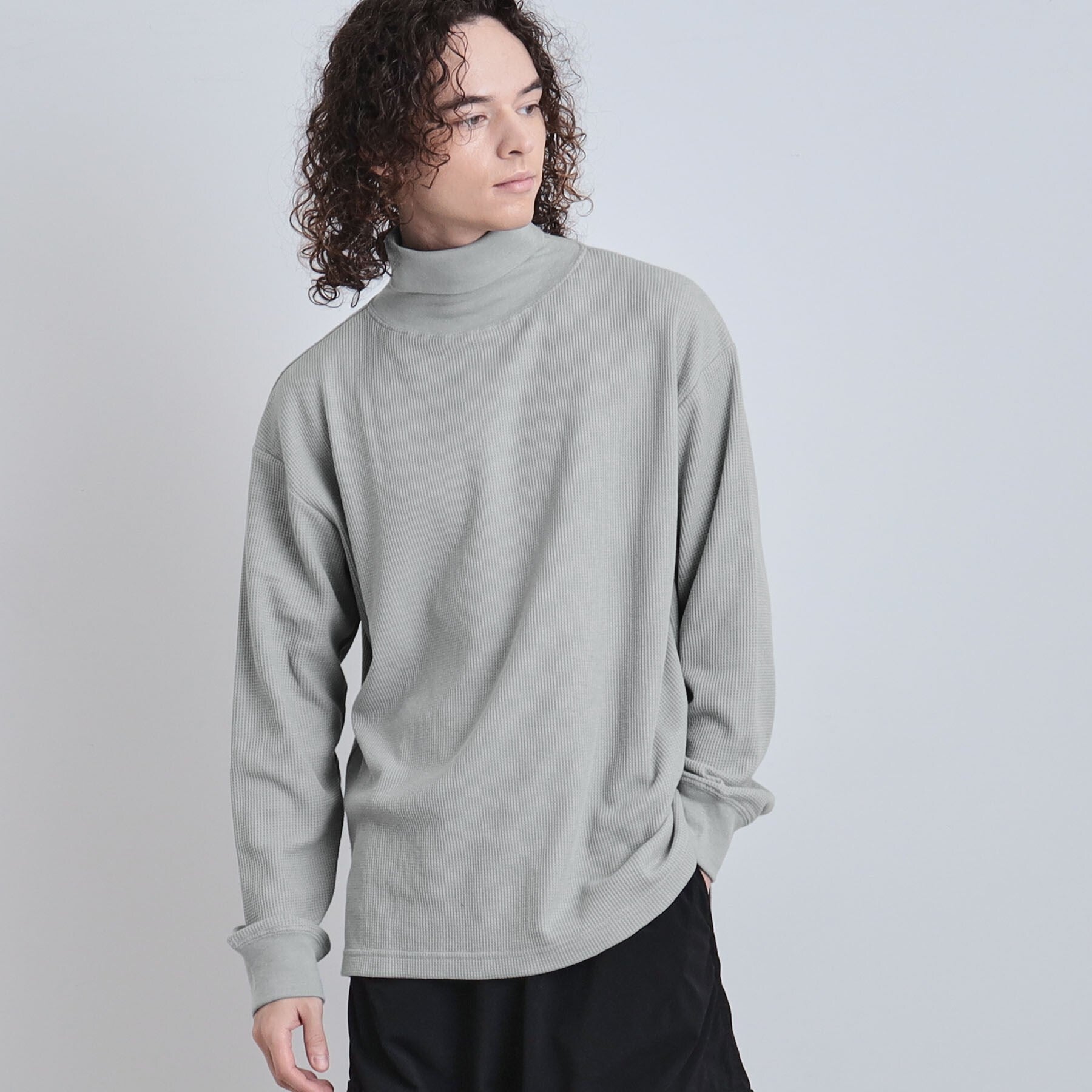 ティーケー タケオ キクチ tk.TAKEO KIKUCHI ワッフルタートルカットソー （ブラック(019)） ブラック(019)