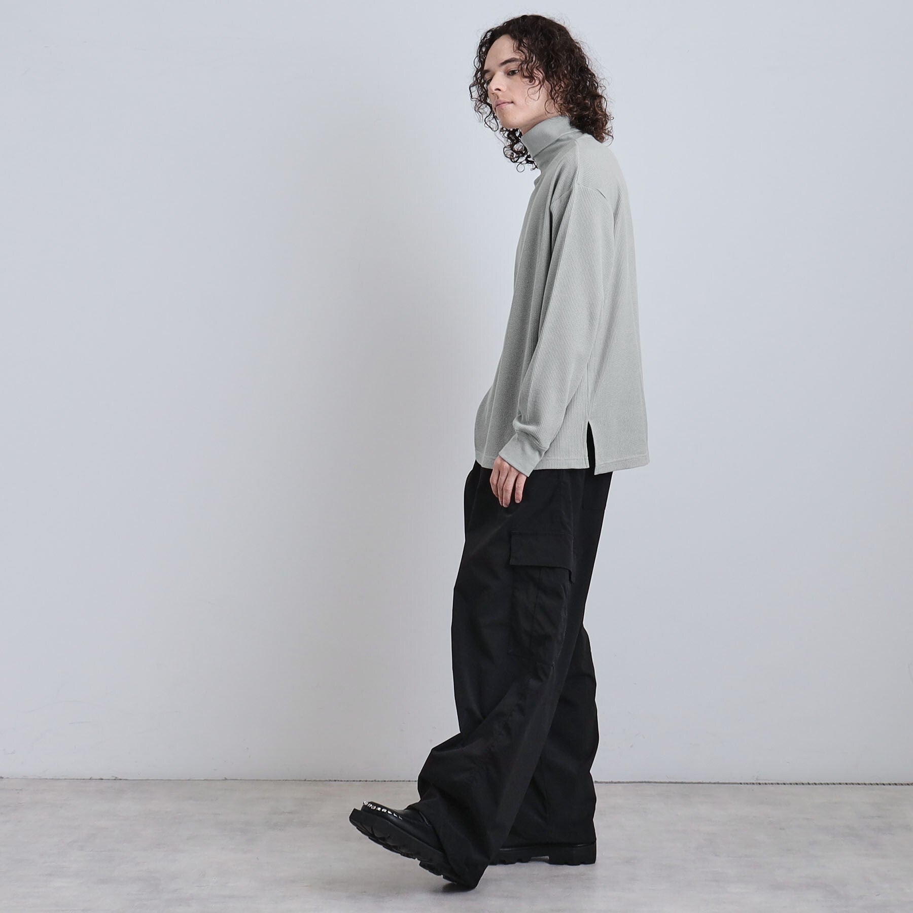 ティーケー タケオ キクチ tk.TAKEO KIKUCHI ワッフルタートルカットソー （ブラック(019)） ブラック(019)