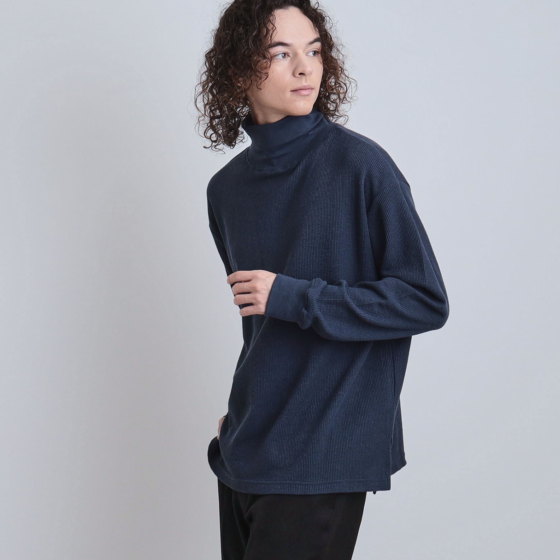 ティーケー タケオ キクチ tk.TAKEO KIKUCHI ワッフルタートルカットソー （ブラック(019)） ブラック(019)