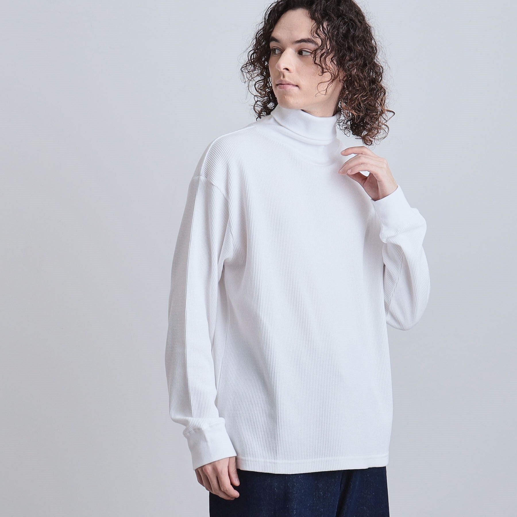 ティーケー タケオ キクチ tk.TAKEO KIKUCHI ワッフルタートルカットソー （ホワイト(001)） ホワイト(001)