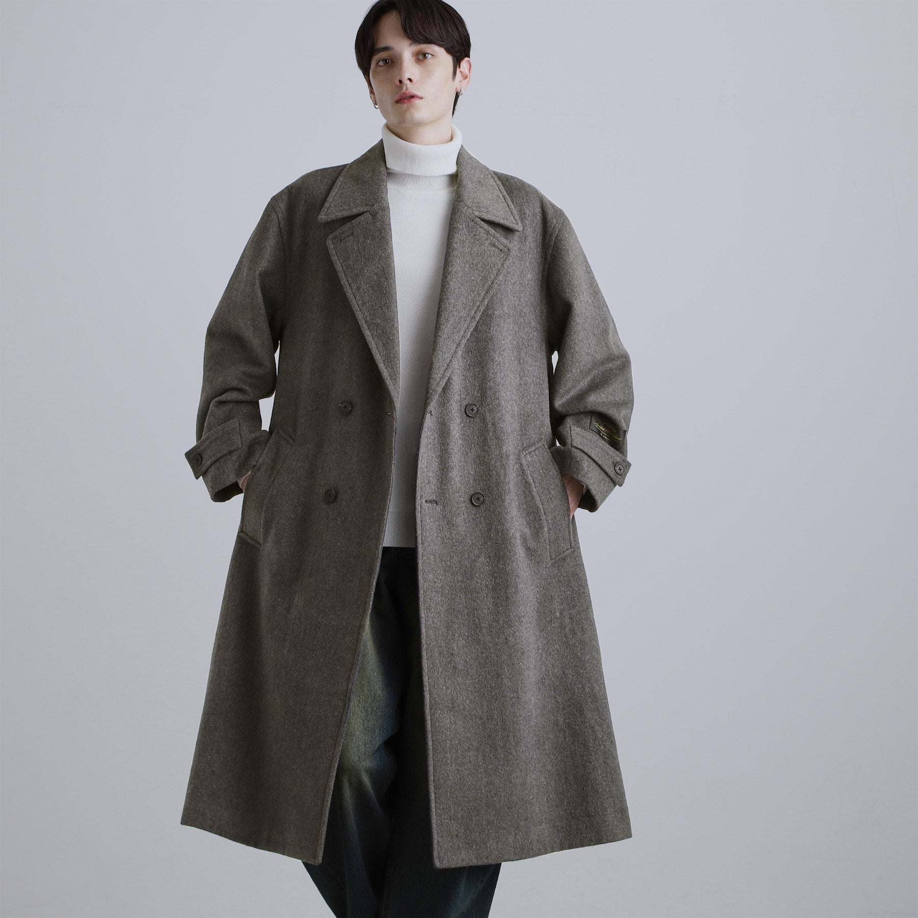 tk.TAKEO KIKUCHI Double Over Chester Coat