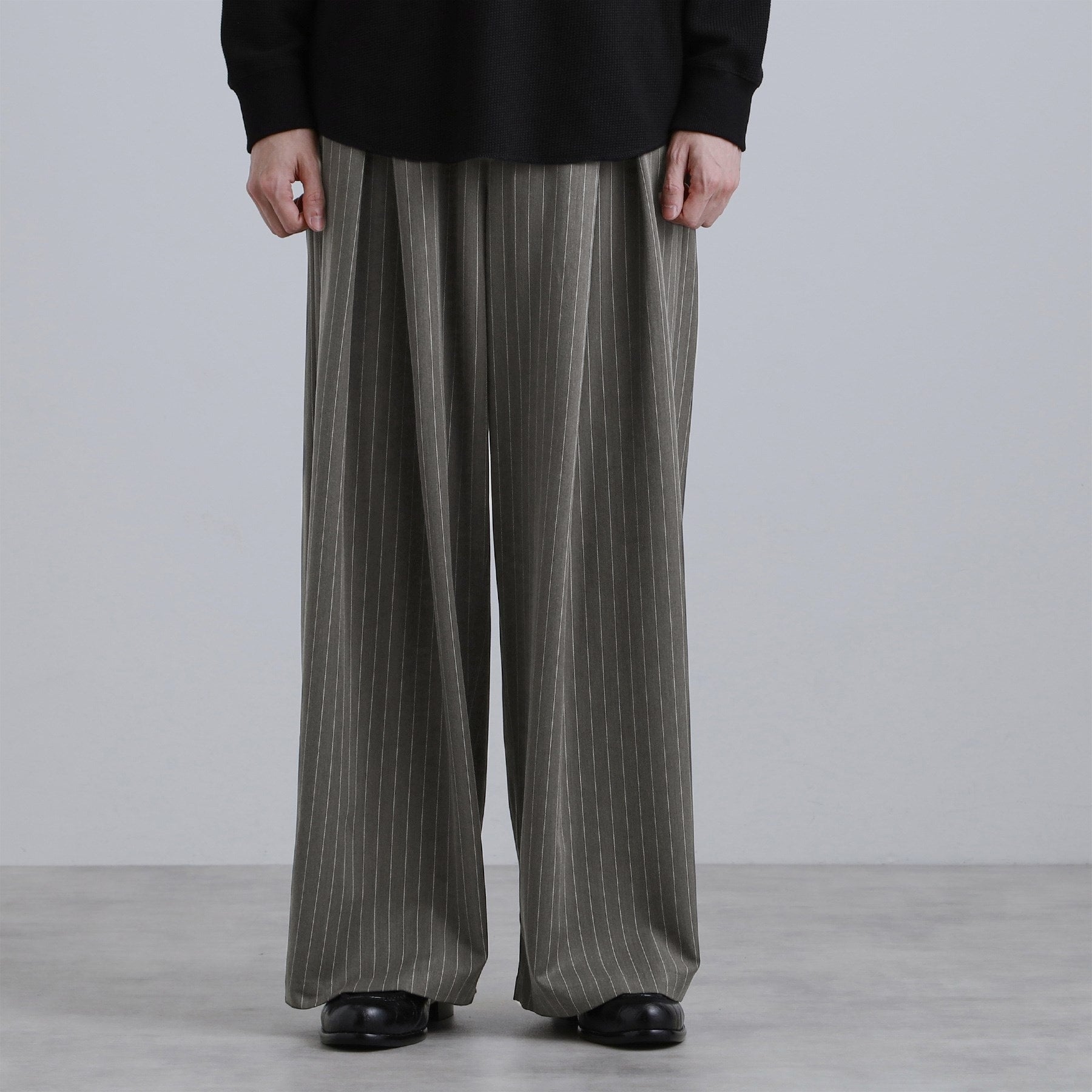 ティーケー タケオ キクチ tk.TAKEO KIKUCHI 【WEB限定】スーパーワイドバギースラックスパンツ （チャコールグレー(313)） チャコールグレー(313)