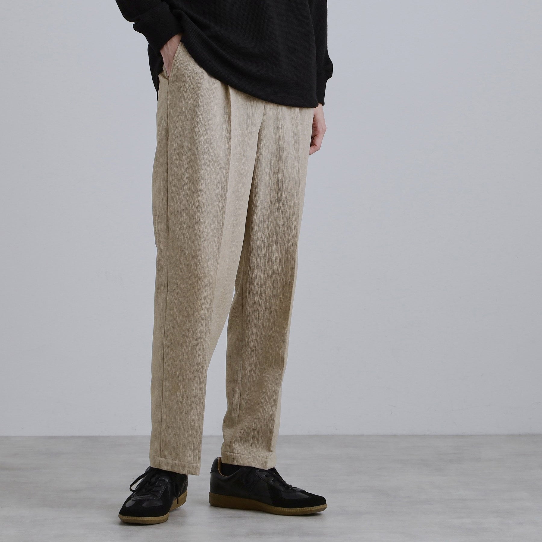 ティーケー タケオ キクチ tk.TAKEO KIKUCHI 【セットアップ対応】テッククレープルーズテーパードパンツ （ブラウン(044)） ブラウン(044)