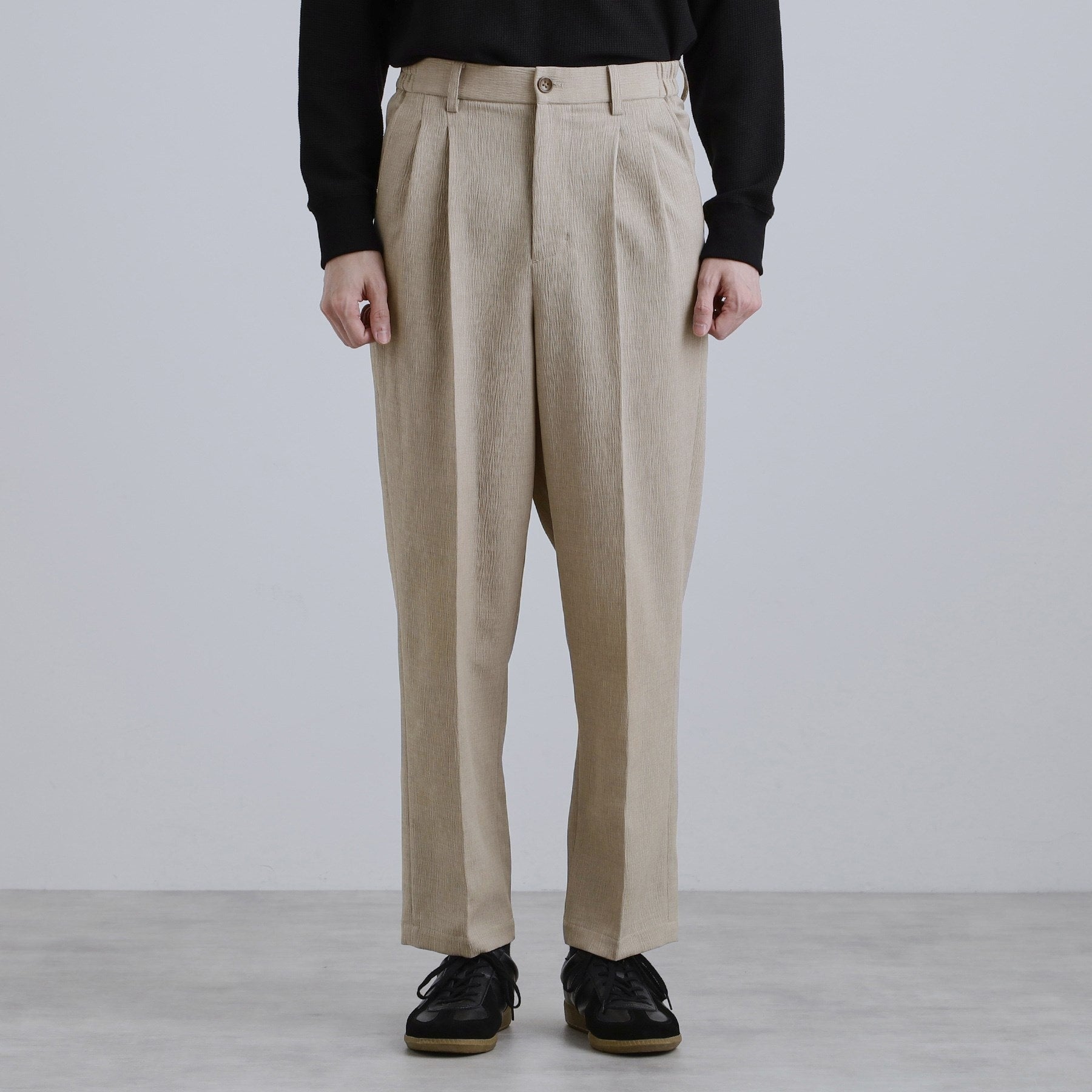 ティーケー タケオ キクチ tk.TAKEO KIKUCHI 【セットアップ対応】テッククレープルーズテーパードパンツ （ブラウン(044)） ブラウン(044)