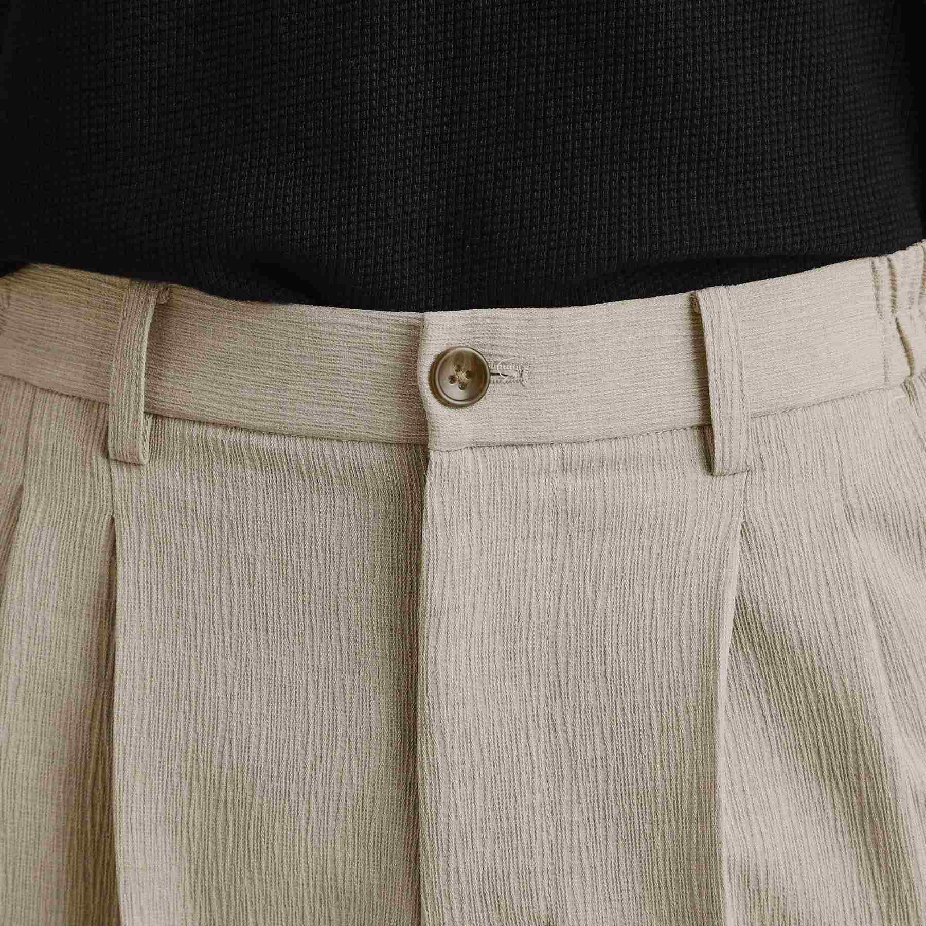 ティーケー タケオ キクチ tk.TAKEO KIKUCHI 【セットアップ対応】テッククレープルーズテーパードパンツ （ブラウン(044)） ブラウン(044)