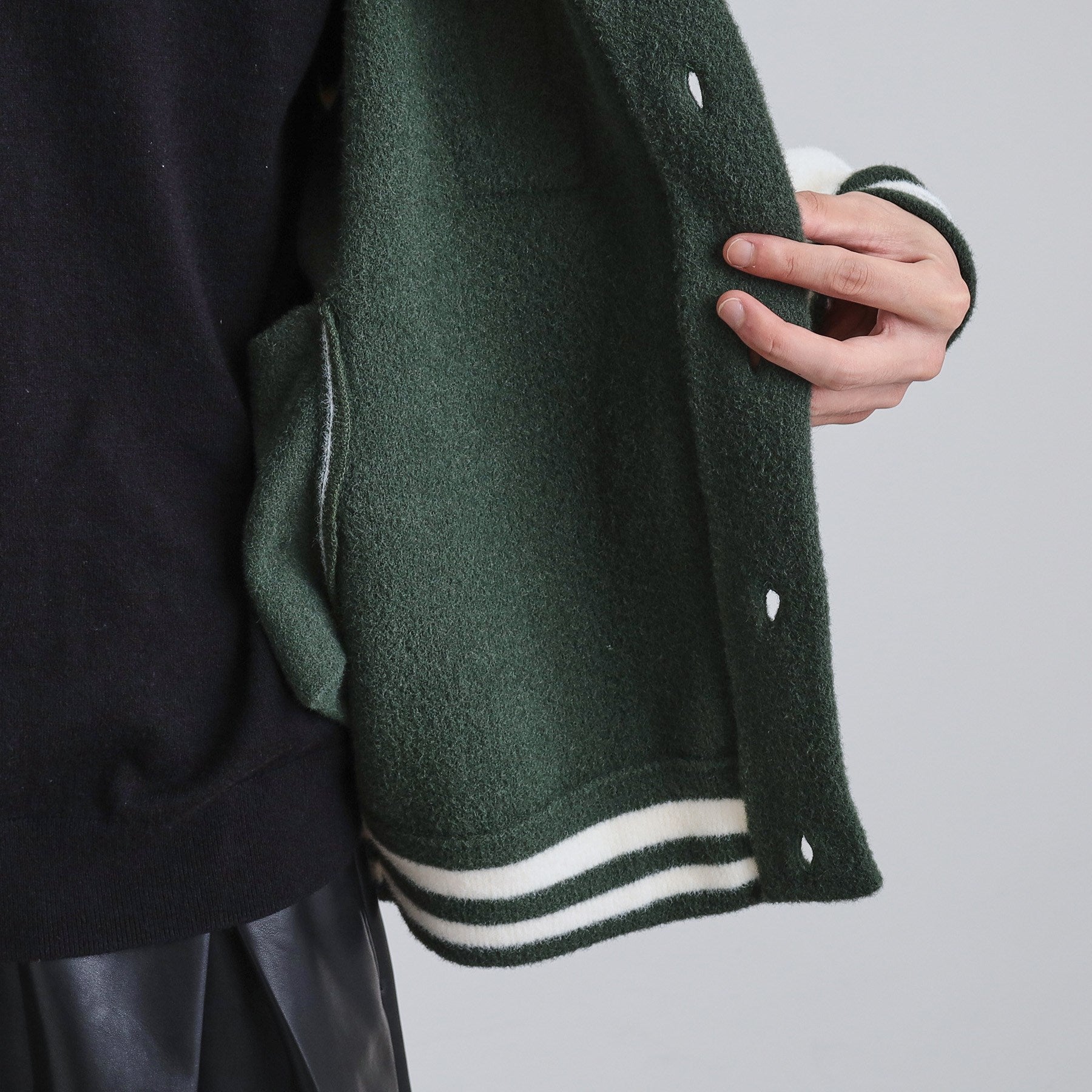 ティーケー タケオ キクチ tk.TAKEO KIKUCHI ニットスタジャン （ブラック(519)） ブラック(519)