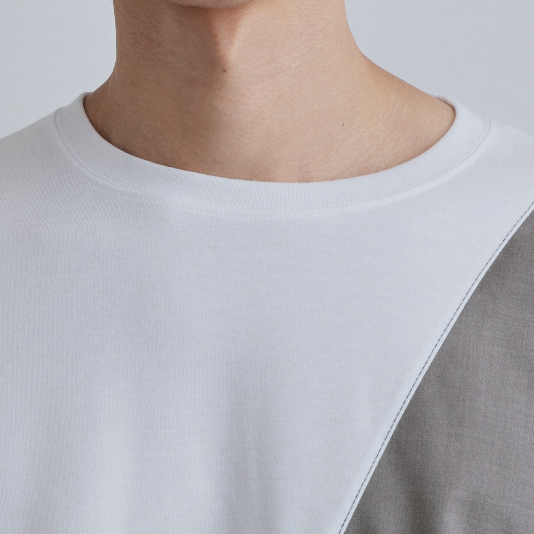 ティーケー タケオ キクチ tk.TAKEO KIKUCHI ブロックシャドー切替カットソー （ブラック(019)） ブラック(019)