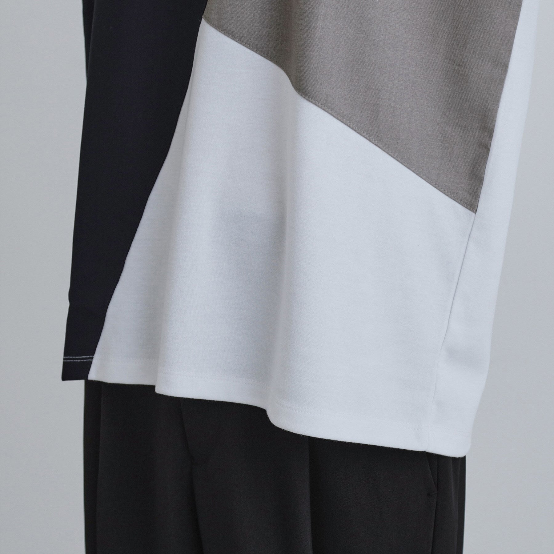 ティーケー タケオ キクチ tk.TAKEO KIKUCHI ブロックシャドー切替カットソー （ブラック(019)） ブラック(019)