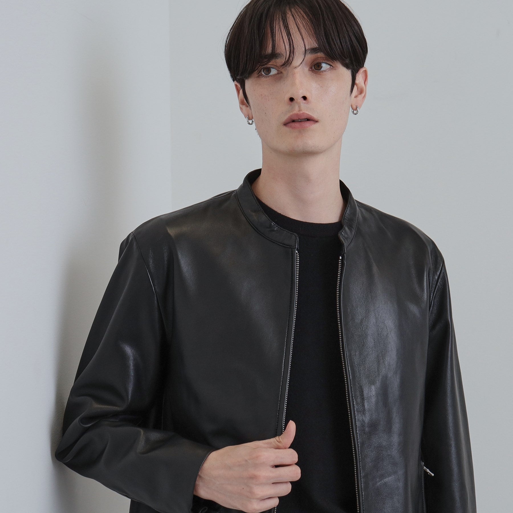 tk.TAKEO KIKUCHI 【Genuine Leather】ラムレザーシングルライダース