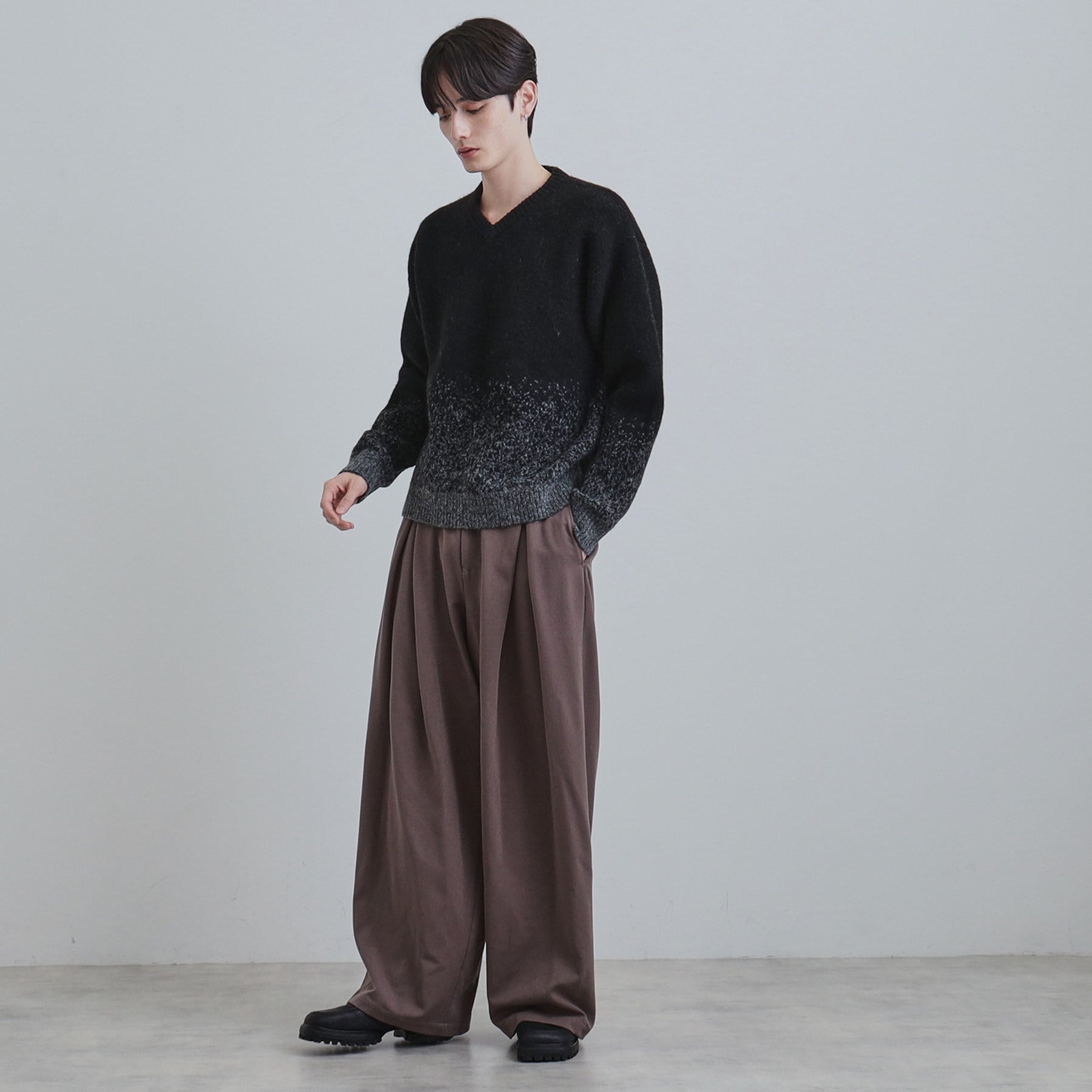 ティーケー タケオ キクチ tk.TAKEO KIKUCHI ミスティーシャギーVネックニット （ピンク(071)） ピンク(071)