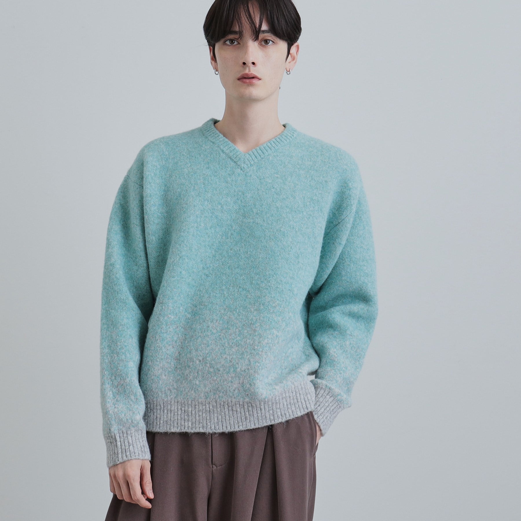 ティーケー タケオ キクチ tk.TAKEO KIKUCHI ミスティーシャギーVネックニット （ピンク(071)） ピンク(071)