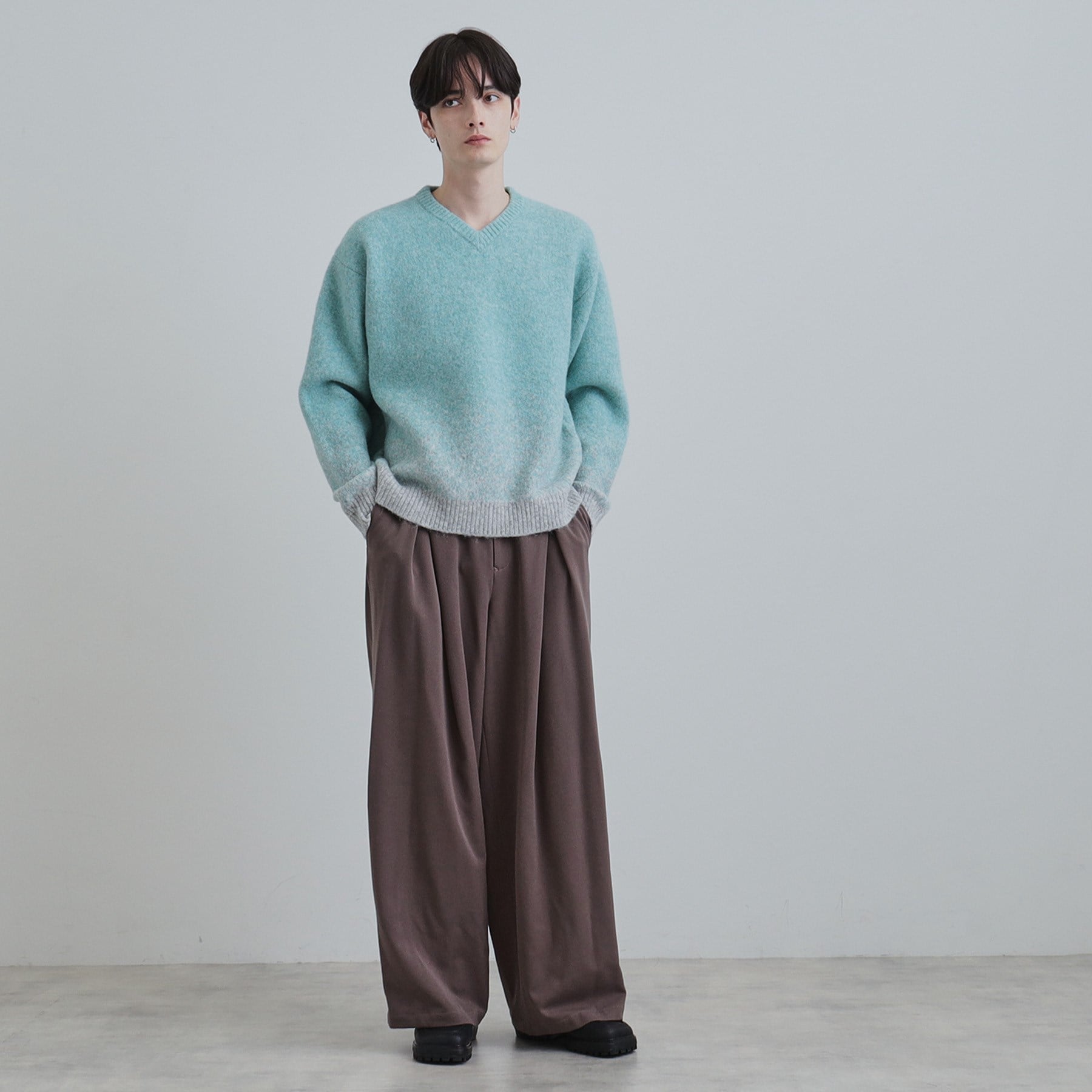 ティーケー タケオ キクチ tk.TAKEO KIKUCHI ミスティーシャギーVネックニット （ピンク(071)） ピンク(071)