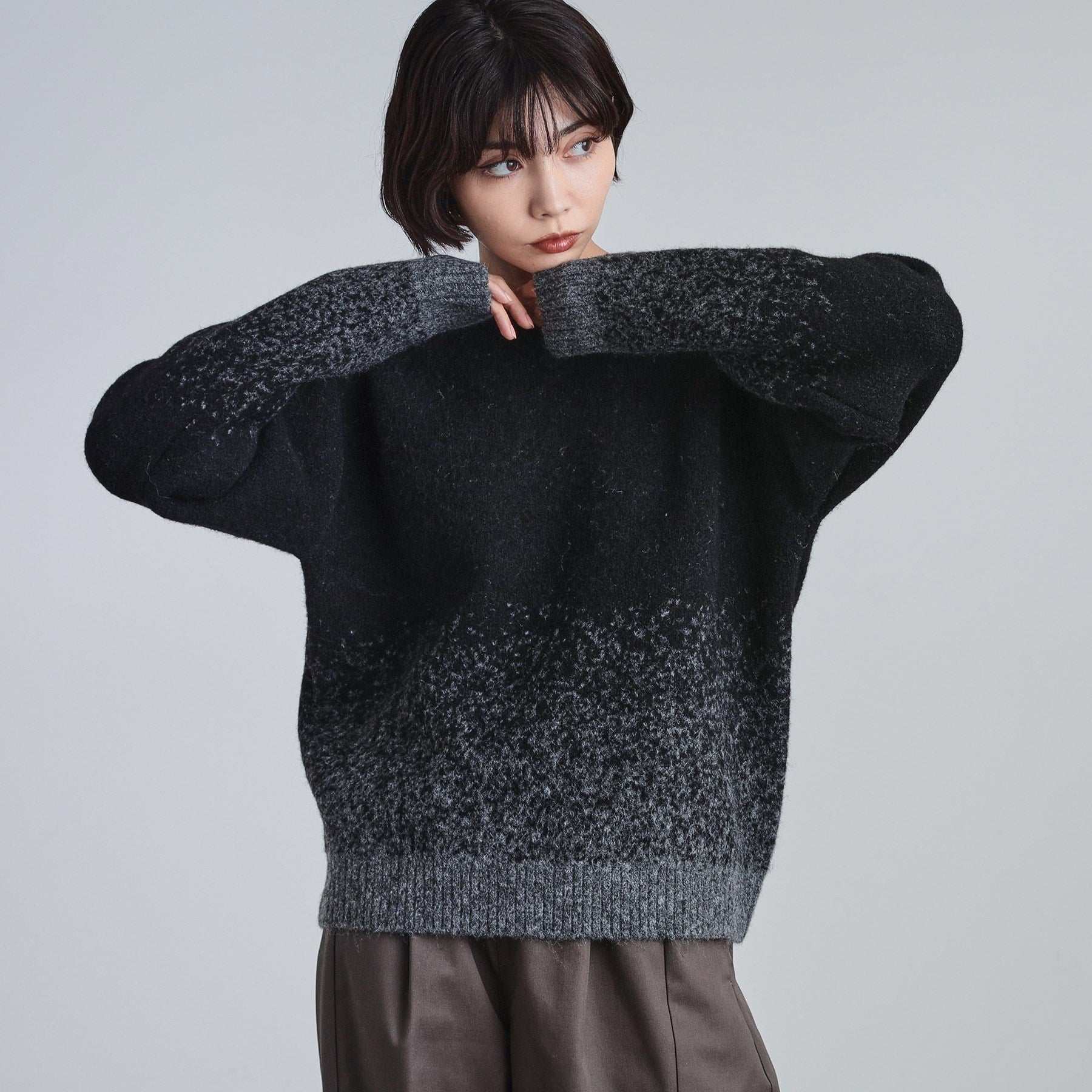 ティーケー タケオ キクチ tk.TAKEO KIKUCHI ミスティーシャギーVネックニット （ピンク(071)） ピンク(071)