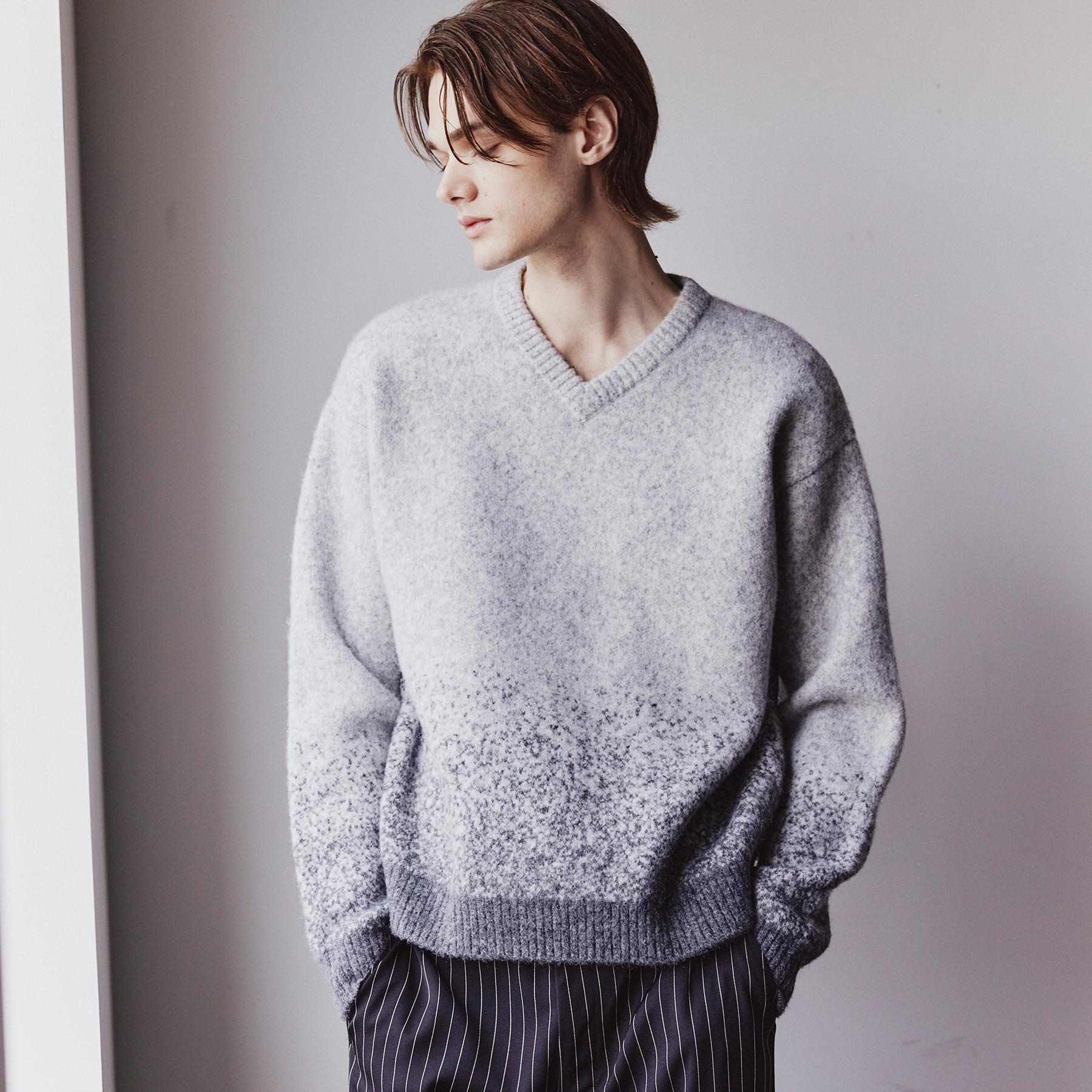 ティーケー タケオ キクチ tk.TAKEO KIKUCHI ミスティーシャギーVネックニット （ライトグレー(011)） ライトグレー(011)