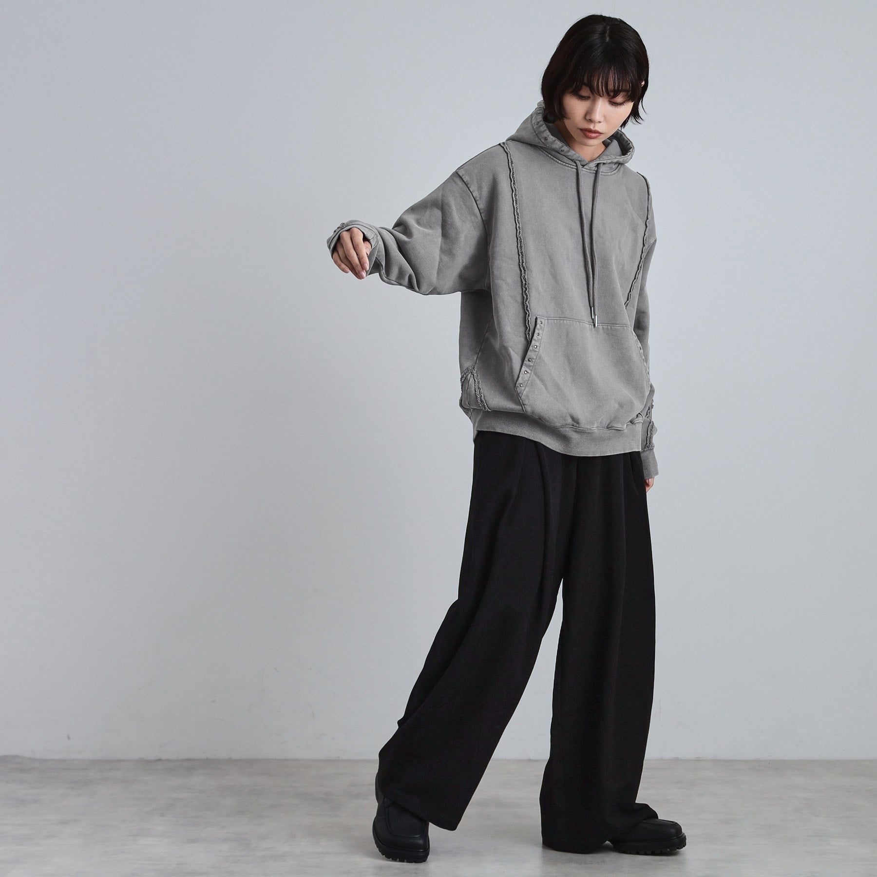 ティーケー タケオ キクチ tk.TAKEO KIKUCHI ヘヴィウェイトヴィンテージプルパーカ （ブラック(019)） ブラック(019)