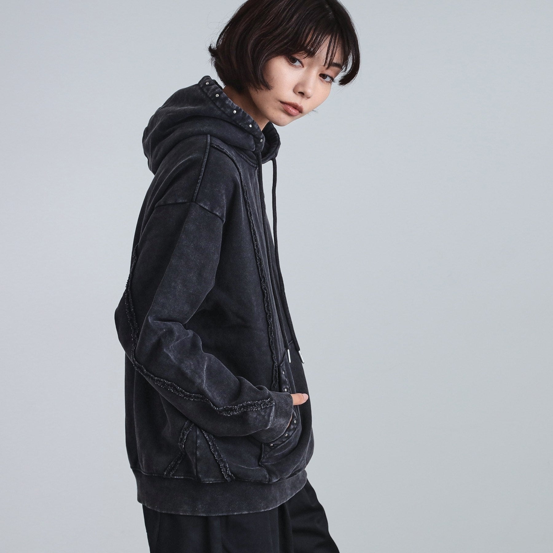 ティーケー タケオ キクチ tk.TAKEO KIKUCHI ヘヴィウェイトヴィンテージプルパーカ （ブラック(019)） ブラック(019)