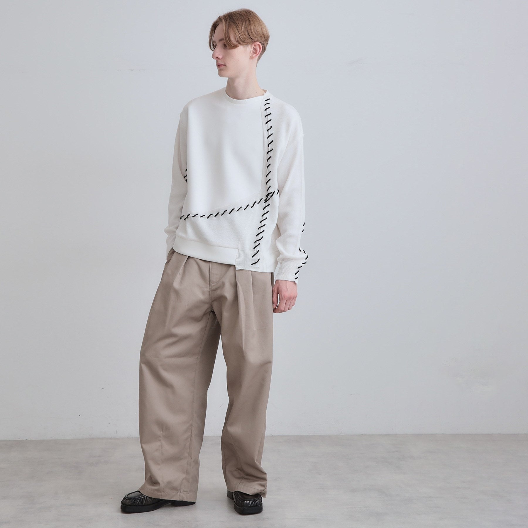 ティーケー タケオ キクチ tk.TAKEO KIKUCHI コードステッチダンボールカットソー （ブラック(019)） ブラック(019)