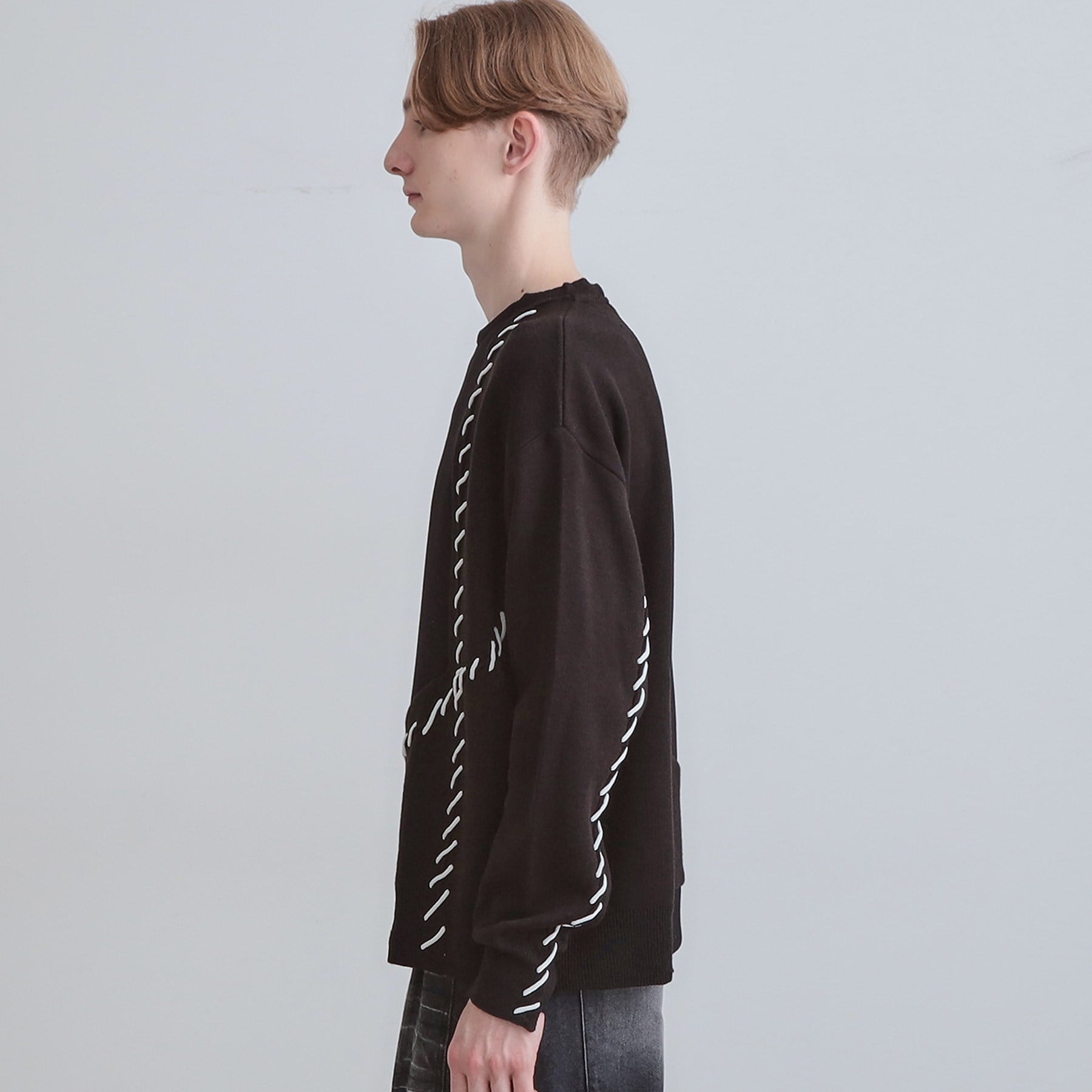 ティーケー タケオ キクチ tk.TAKEO KIKUCHI コードステッチダンボールカットソー （ブラック(019)） ブラック(019)