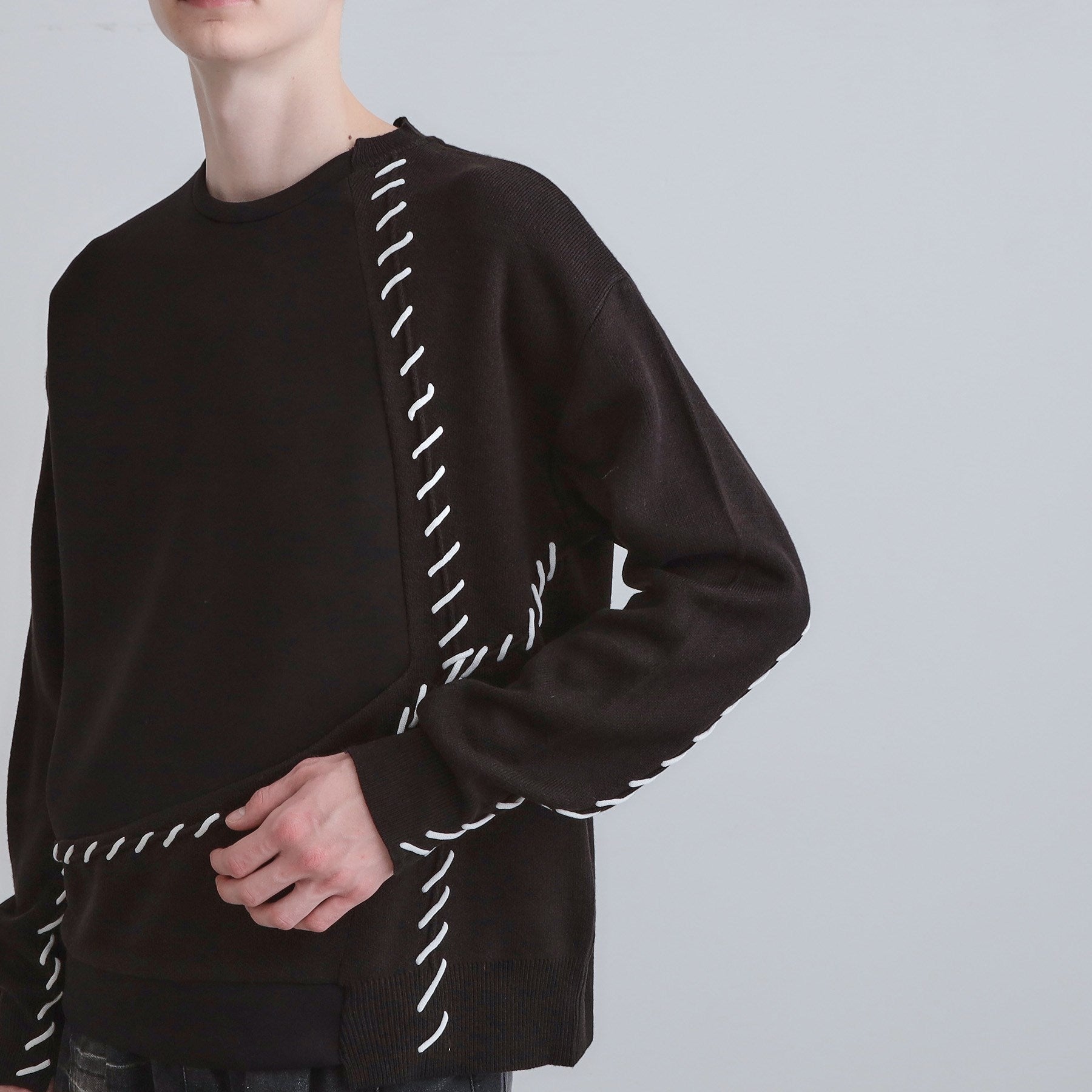 ティーケー タケオ キクチ tk.TAKEO KIKUCHI コードステッチダンボールカットソー （ブラック(019)） ブラック(019)