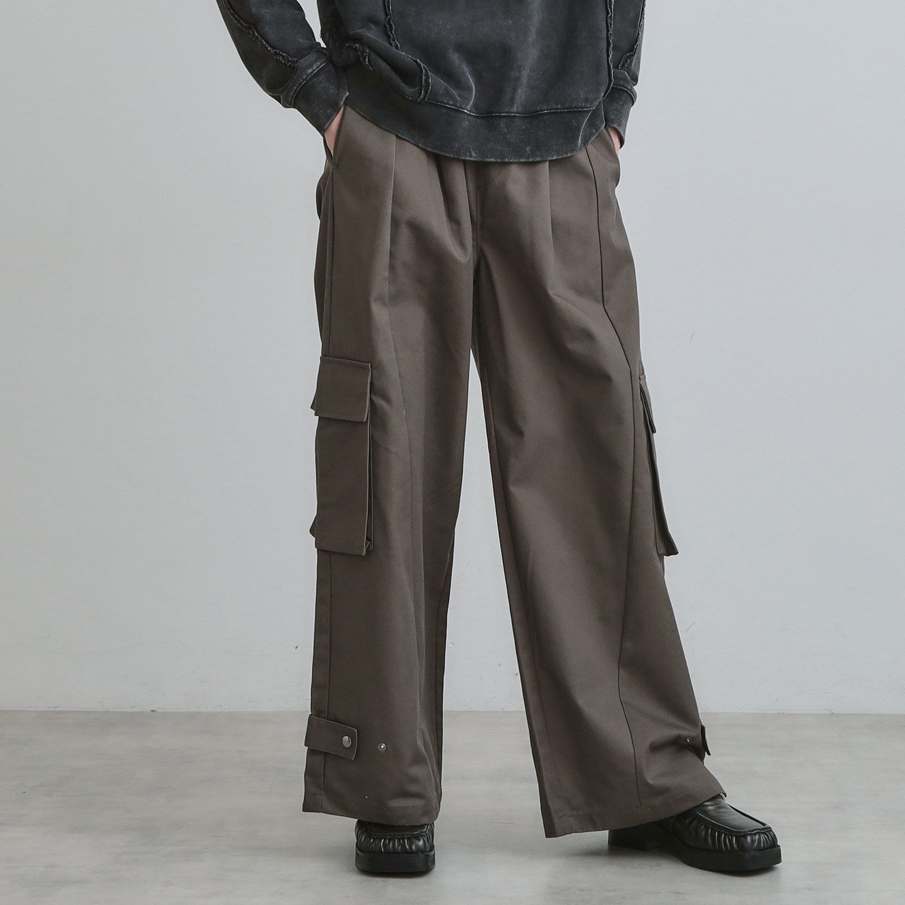 ティーケー タケオ キクチ tk.TAKEO KIKUCHI 【WEB限定】ワイドカーゴパンツ （オリーブグリーン(026)） オリーブグリーン(026)