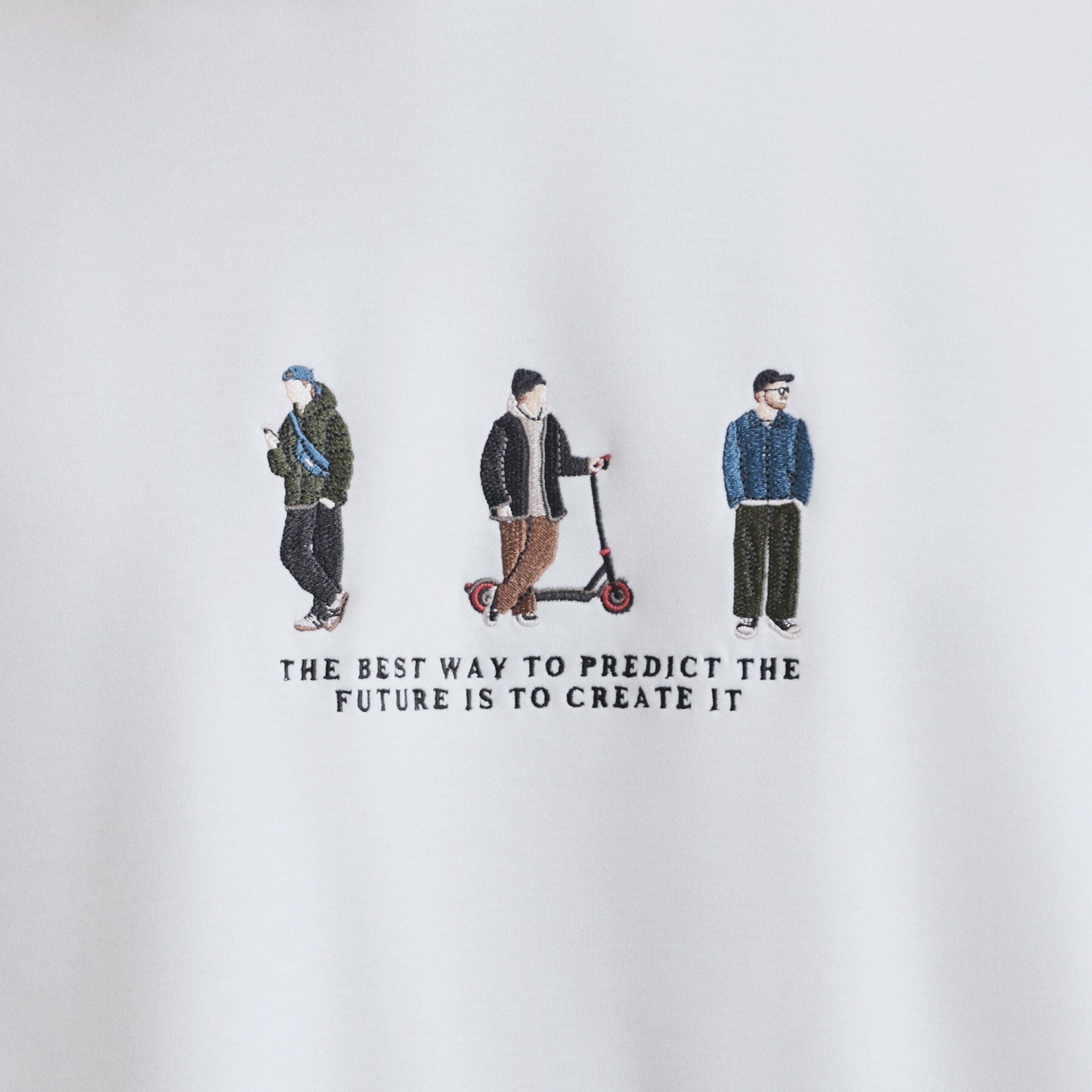 ティーケー タケオ キクチ tk.TAKEO KIKUCHI ピープル刺繍スウェット （ホワイト(001)） ホワイト(001)