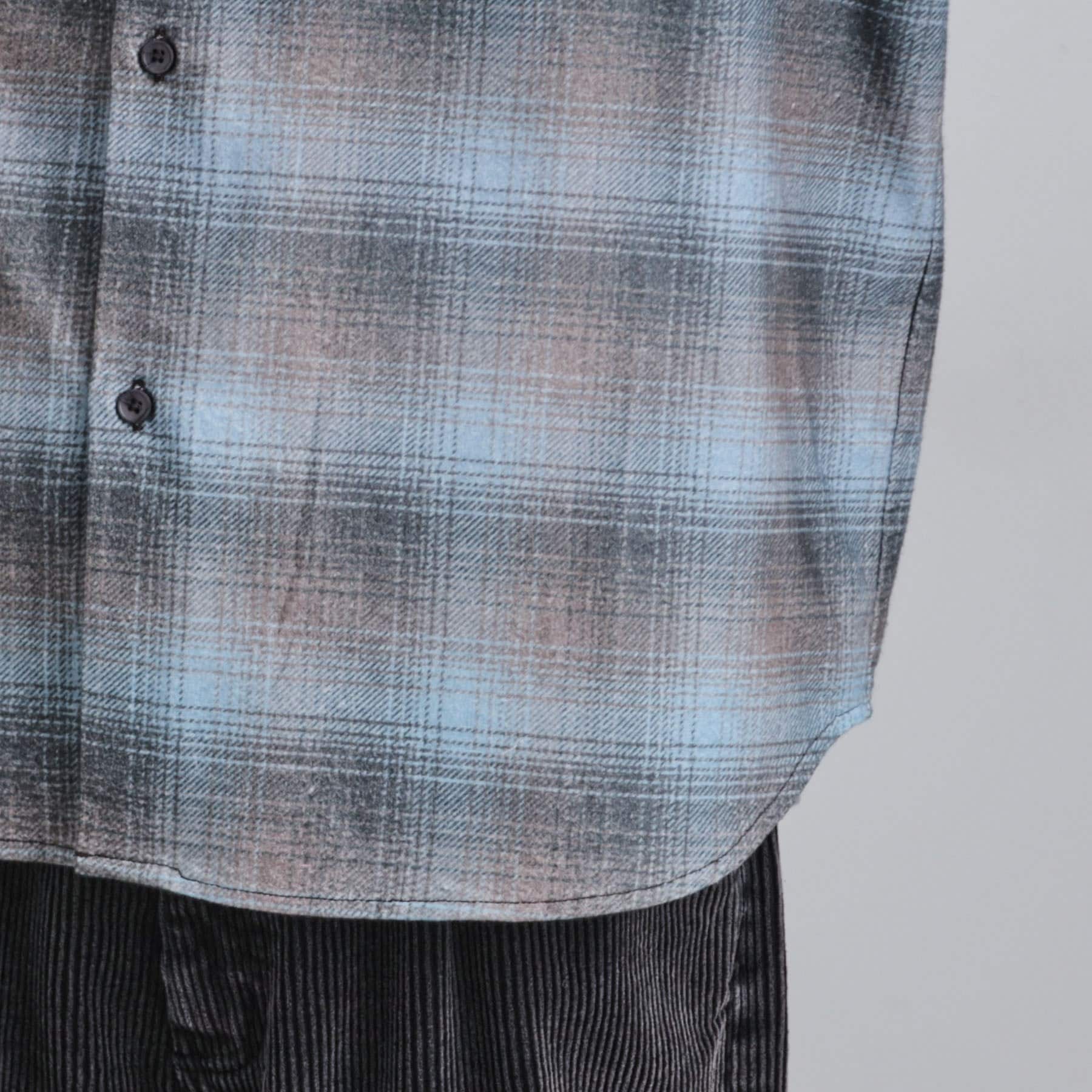 ティーケー タケオ キクチ tk.TAKEO KIKUCHI グラデーションプリントネルシャツ （ネイビー(294)） ネイビー(294)