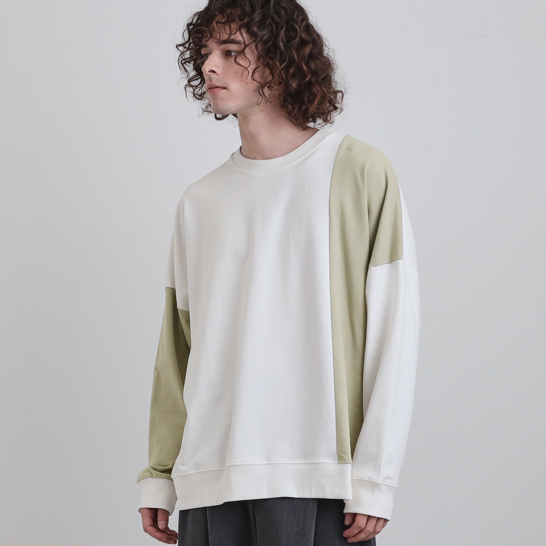 ティーケー タケオ キクチ tk.TAKEO KIKUCHI 切り替えスウェット （オフホワイト(503)） オフホワイト(503)