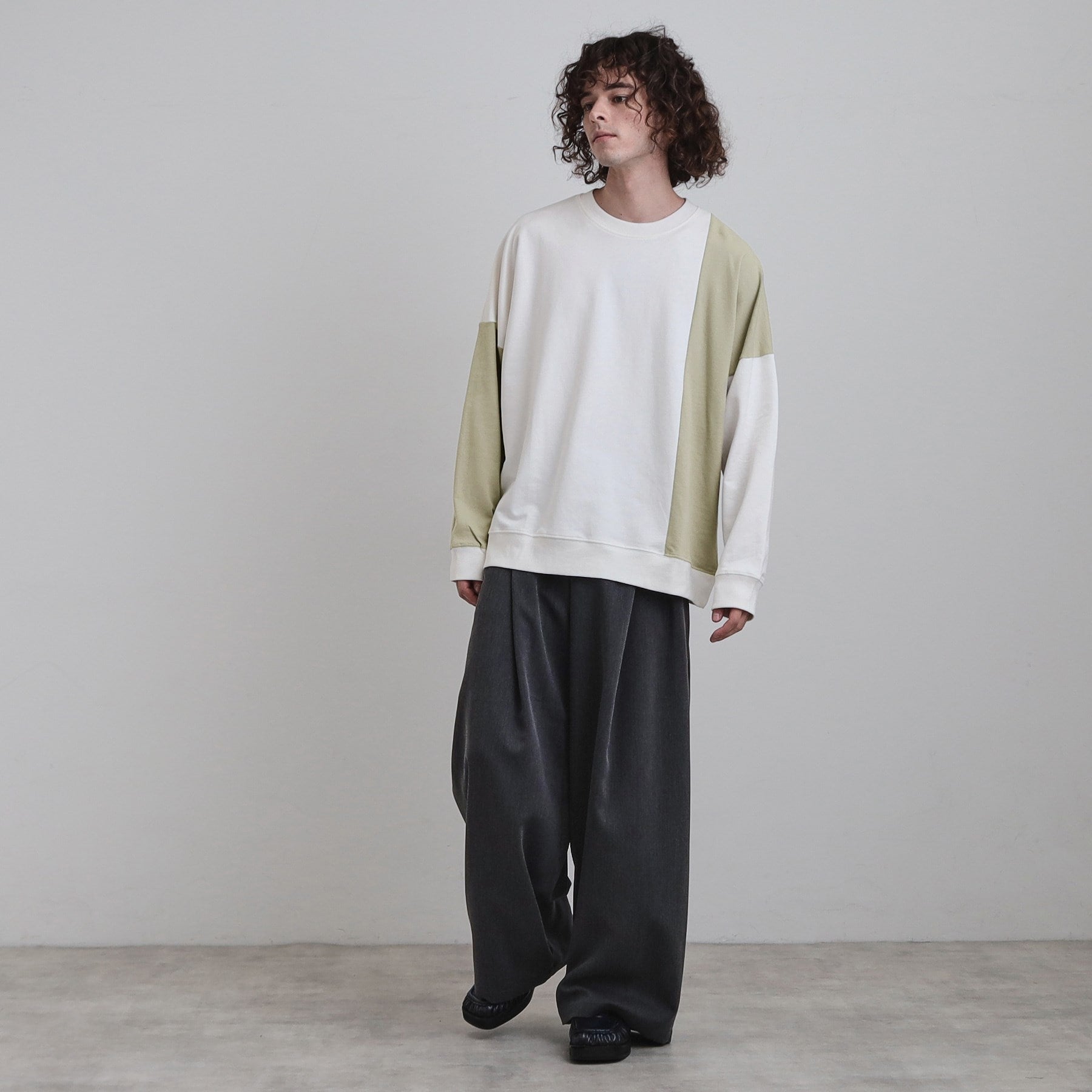 ティーケー タケオ キクチ tk.TAKEO KIKUCHI 切り替えスウェット （オフホワイト(503)） オフホワイト(503)