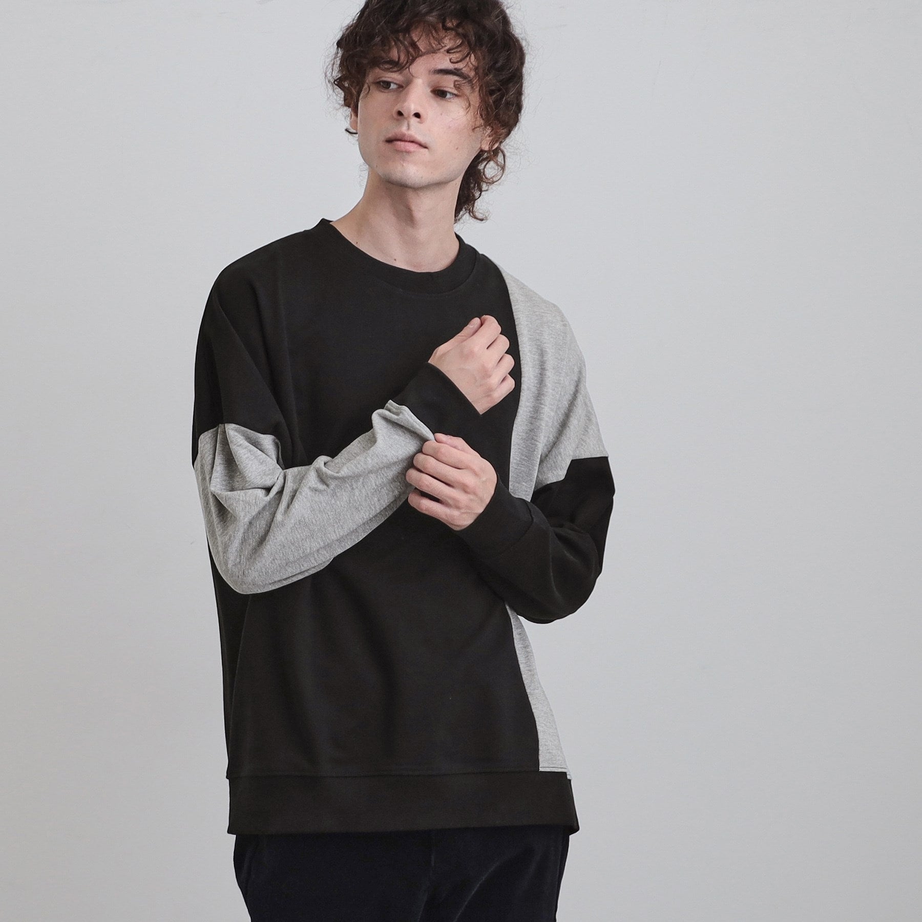 ティーケー タケオ キクチ tk.TAKEO KIKUCHI 切り替えスウェット （オフホワイト(503)） オフホワイト(503)