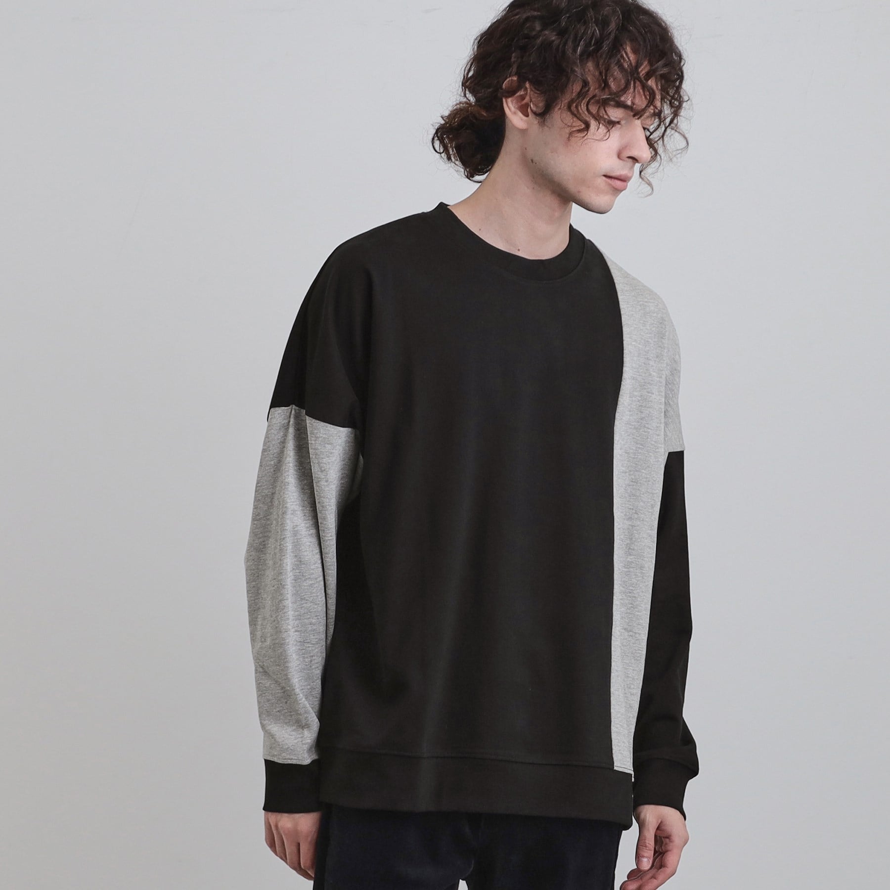 ティーケー タケオ キクチ tk.TAKEO KIKUCHI 切り替えスウェット （ブラック(519)） ブラック(519)