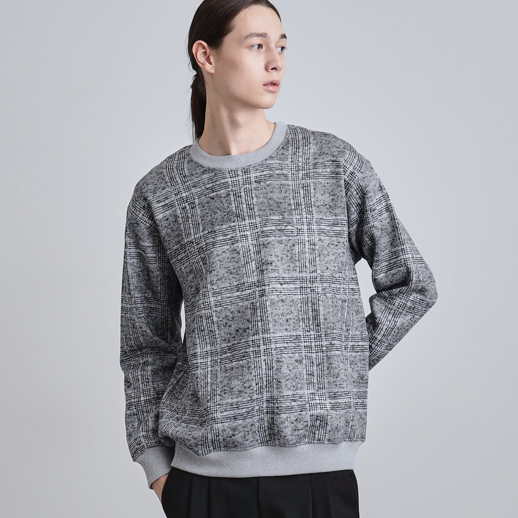 ティーケー タケオ キクチ tk.TAKEO KIKUCHI ニットフリースプルオーバー （チャコールグレー(014)） チャコールグレー(014)