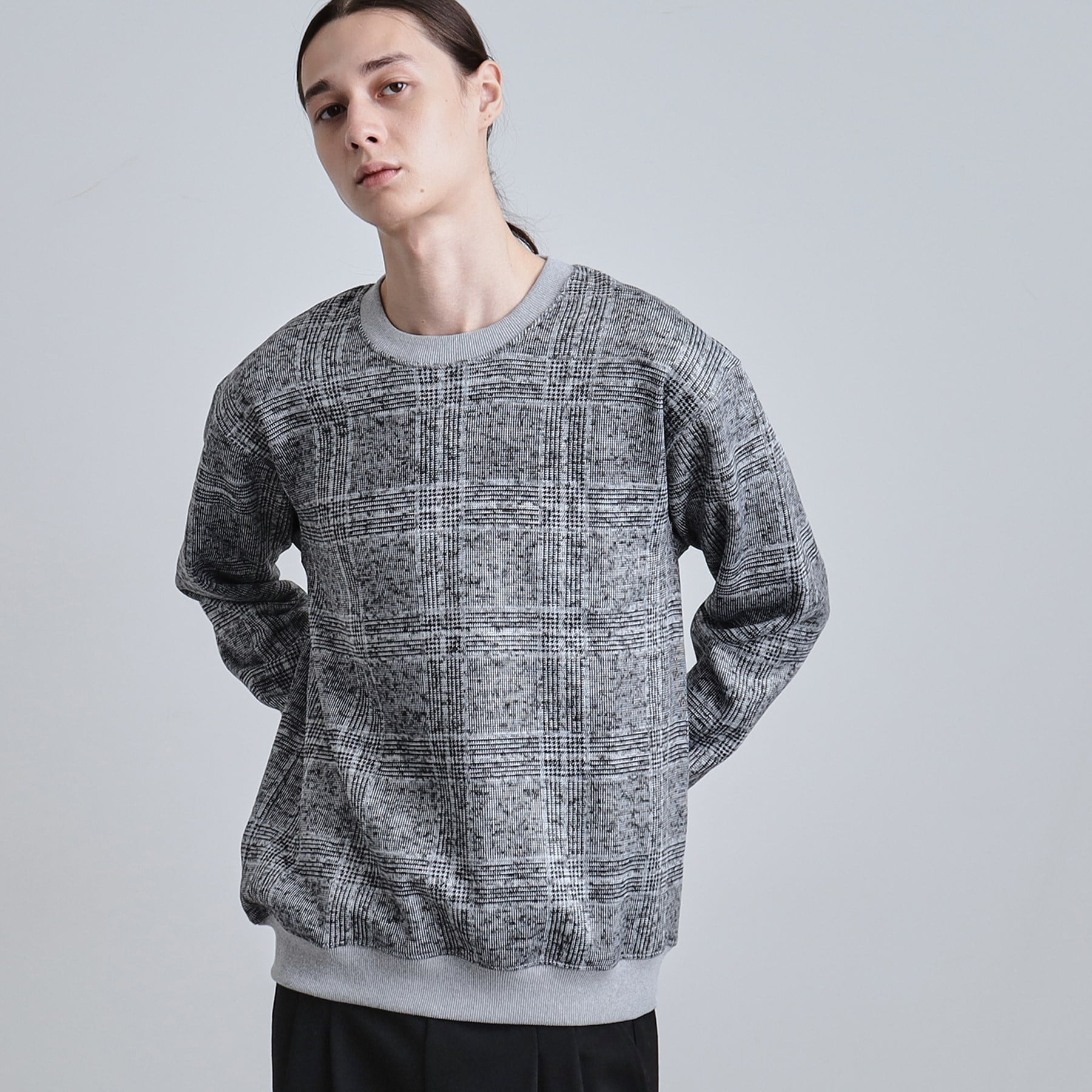 ティーケー タケオ キクチ tk.TAKEO KIKUCHI ニットフリースプルオーバー （チャコールグレー(014)） チャコールグレー(014)