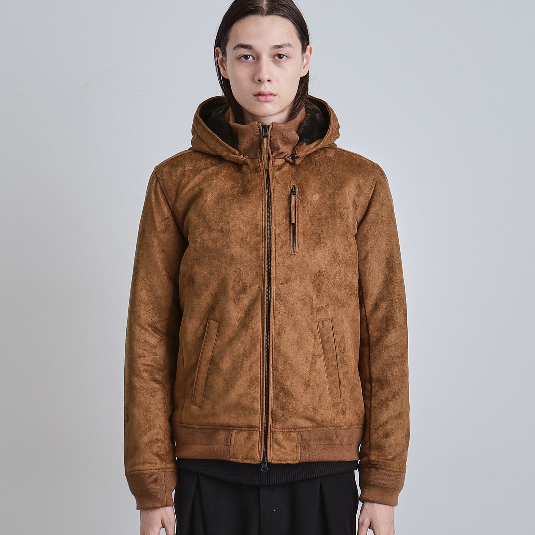 ティーケー タケオ キクチ tk.TAKEO KIKUCHI 中綿スエードキルトフードブルゾン （キャメルブラウン(041)） キャメルブラウン(041)