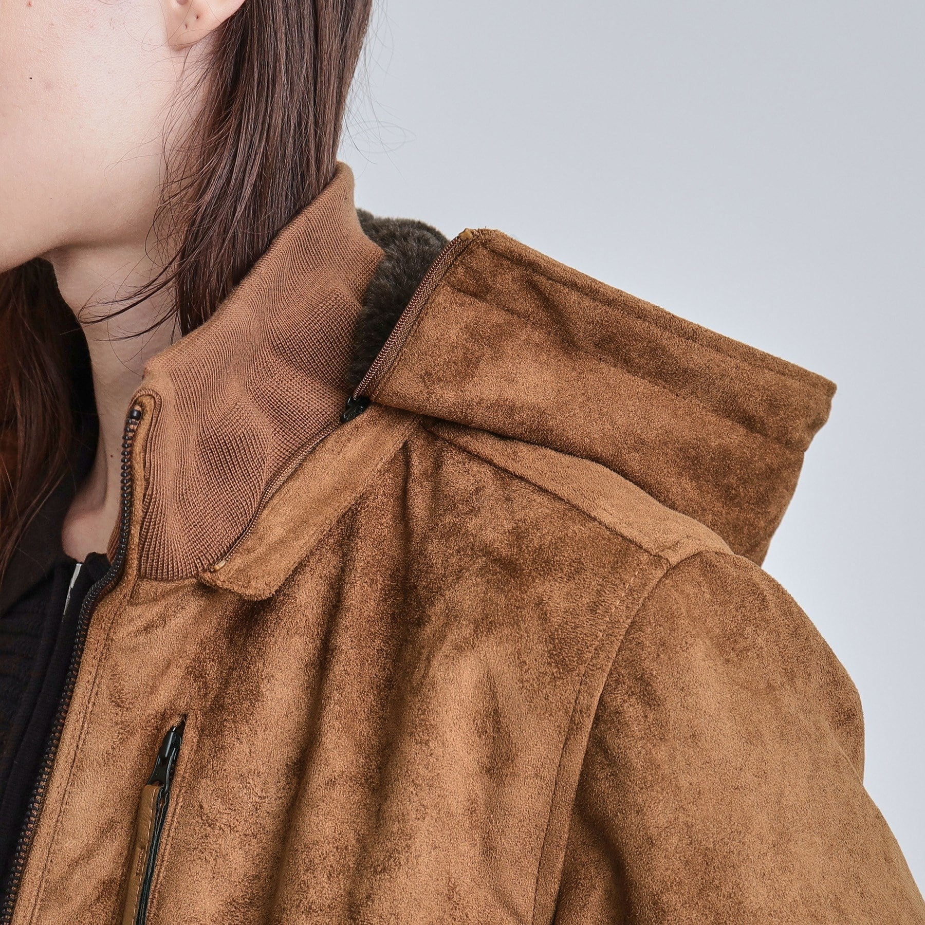 ティーケー タケオ キクチ tk.TAKEO KIKUCHI 中綿スエードキルトフードブルゾン （キャメルブラウン(041)） キャメルブラウン(041)